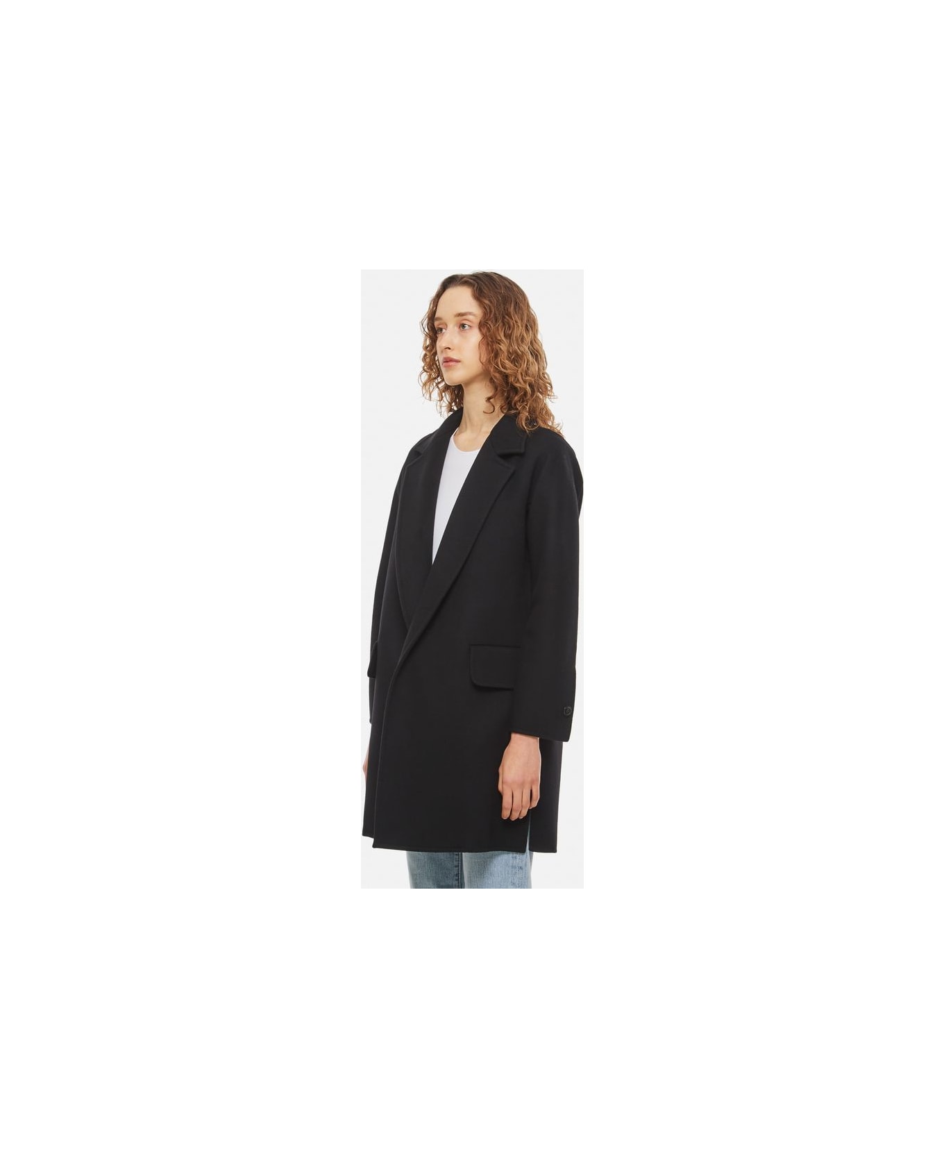 Max Mara Beira Wool And Cashmere Coat - Black