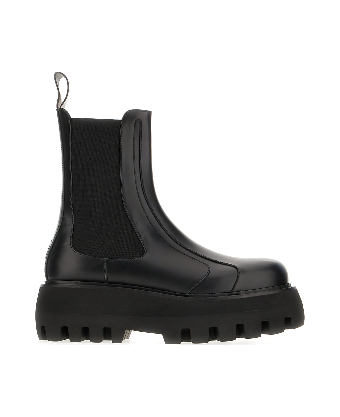 Alexander McQueen Black Leather Ankle Boots - BLACK