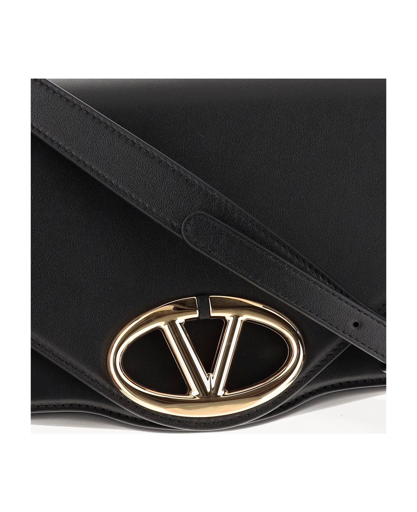 Valentino Garavani Vlogo Signature Messenger Bag - Black