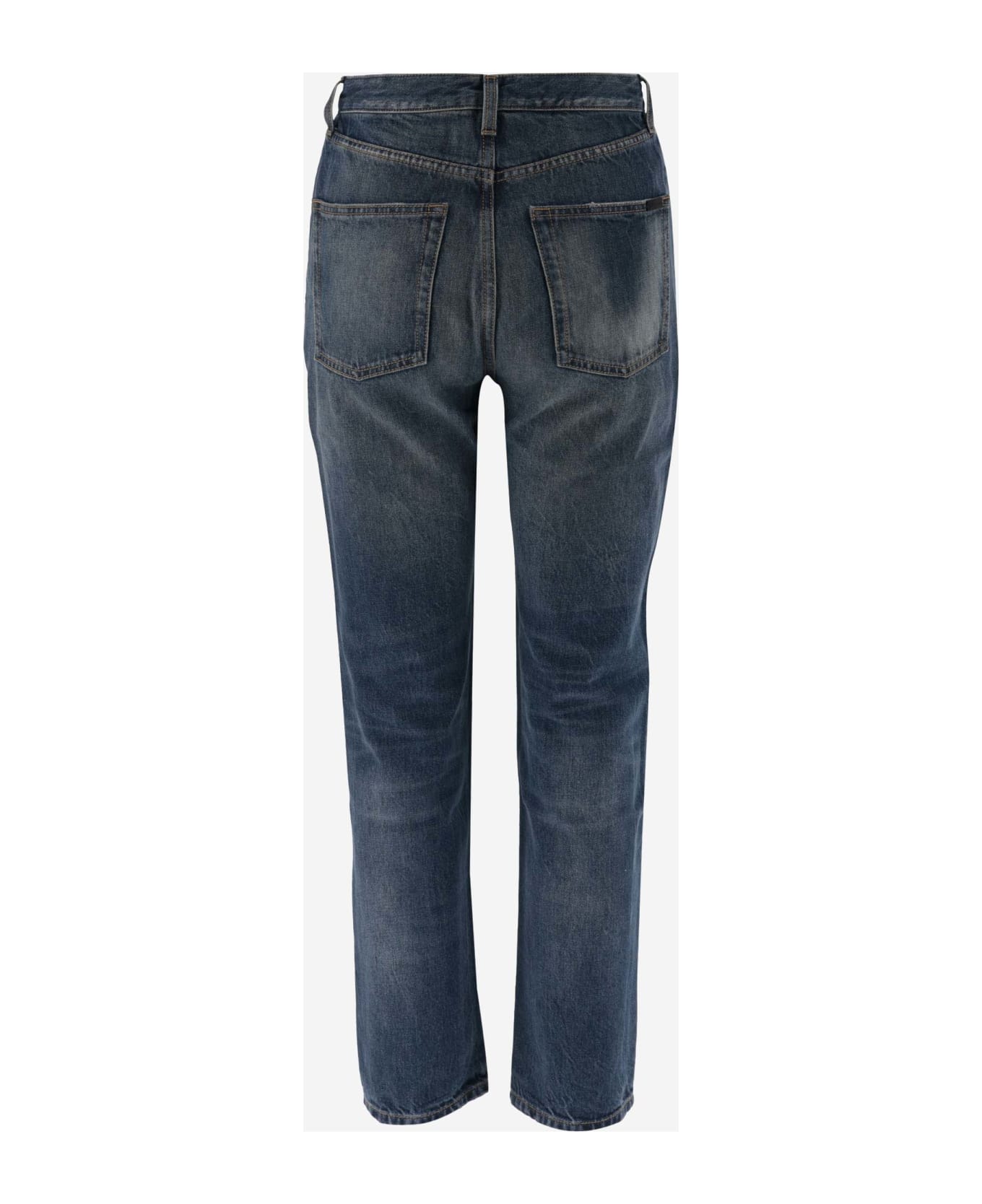 Saint Laurent Authentic Slim Jeans - Blue
