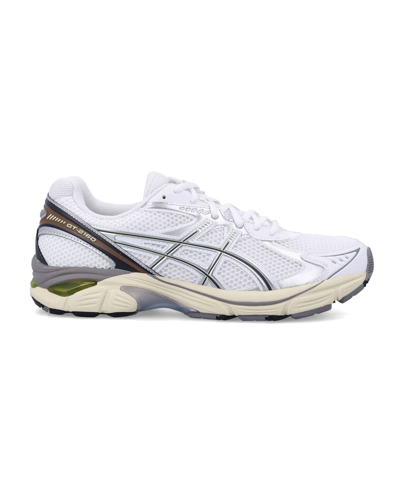 Asics Gt-2160 White Mesh Sneakers - WHITE/SOFT YELLOW