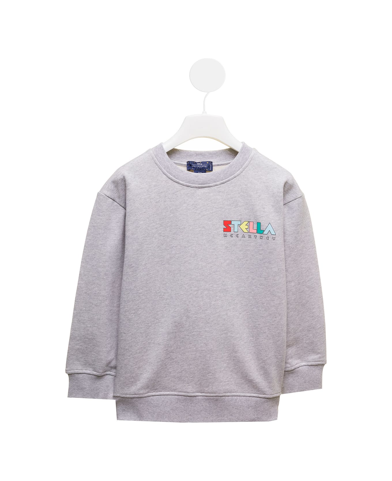 Stella McCartney Kids Sweater With Front Logo - Grey