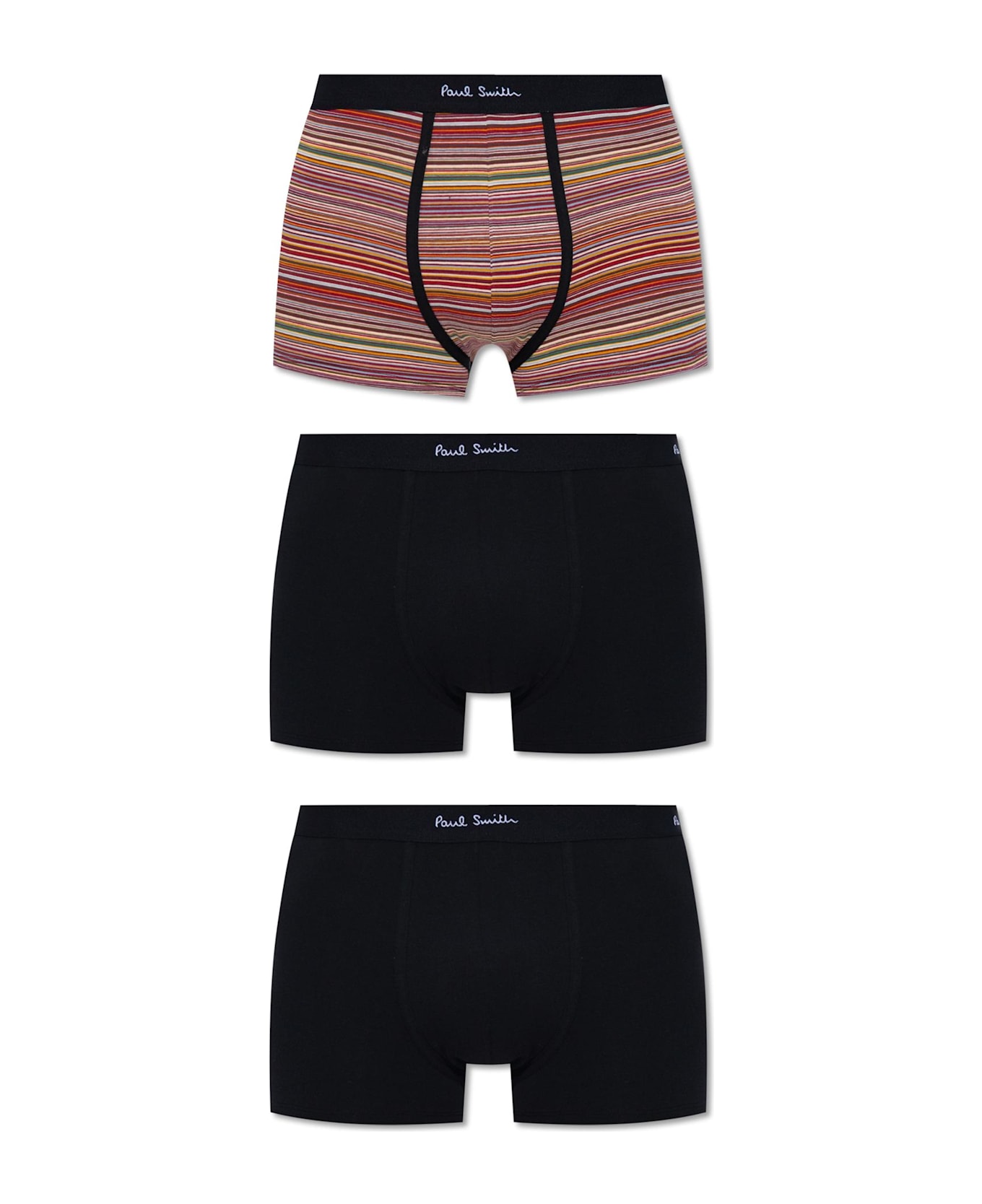Paul Smith Branded Boxers 3-pack - Black