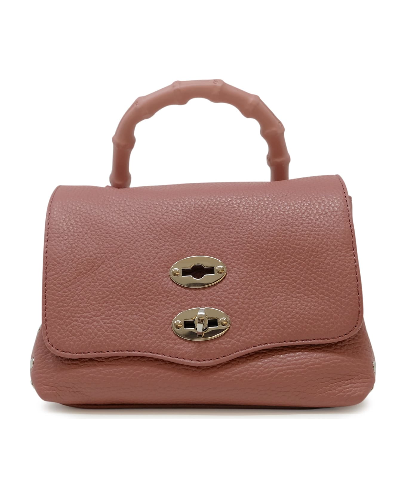 Zanellato 068010-0950000-z0865 Baby Pink Rosato Postina Daily Bamboo Leather Handbag - PINK