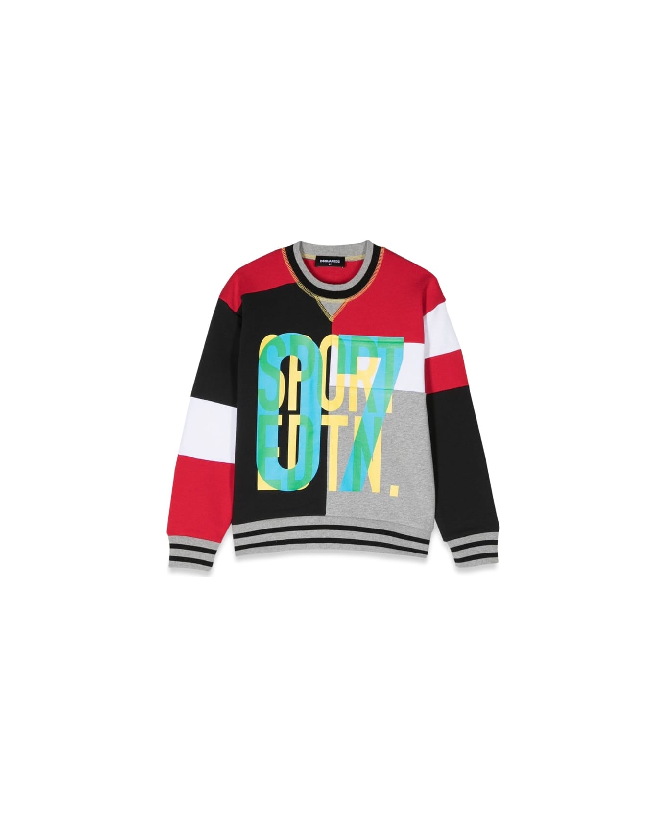 Dsquared2 07 Slouch Fit Crewneck Sweatshirt - MULTICOLOUR