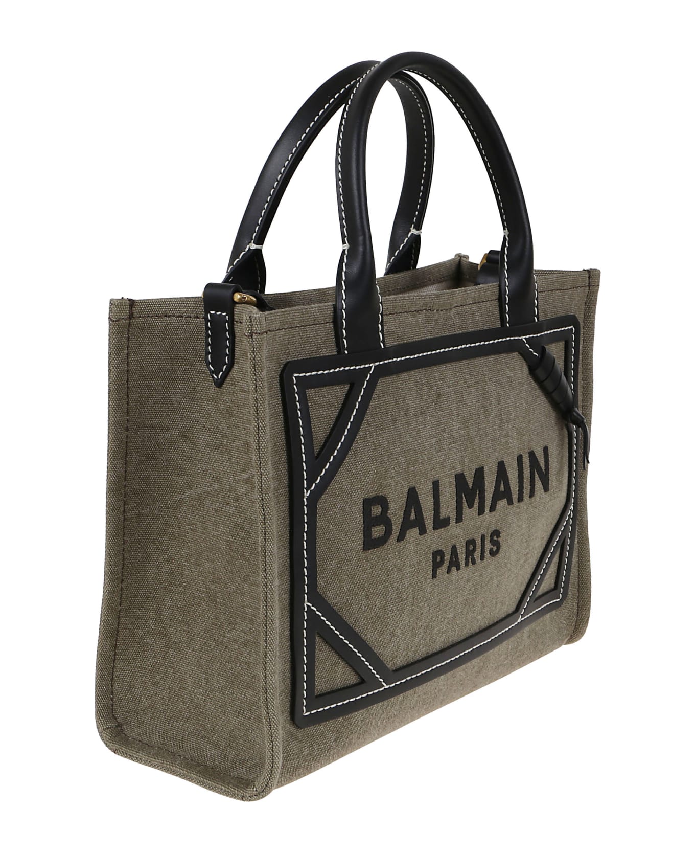 Balmain B-army Shopper Bag - kaki/noir