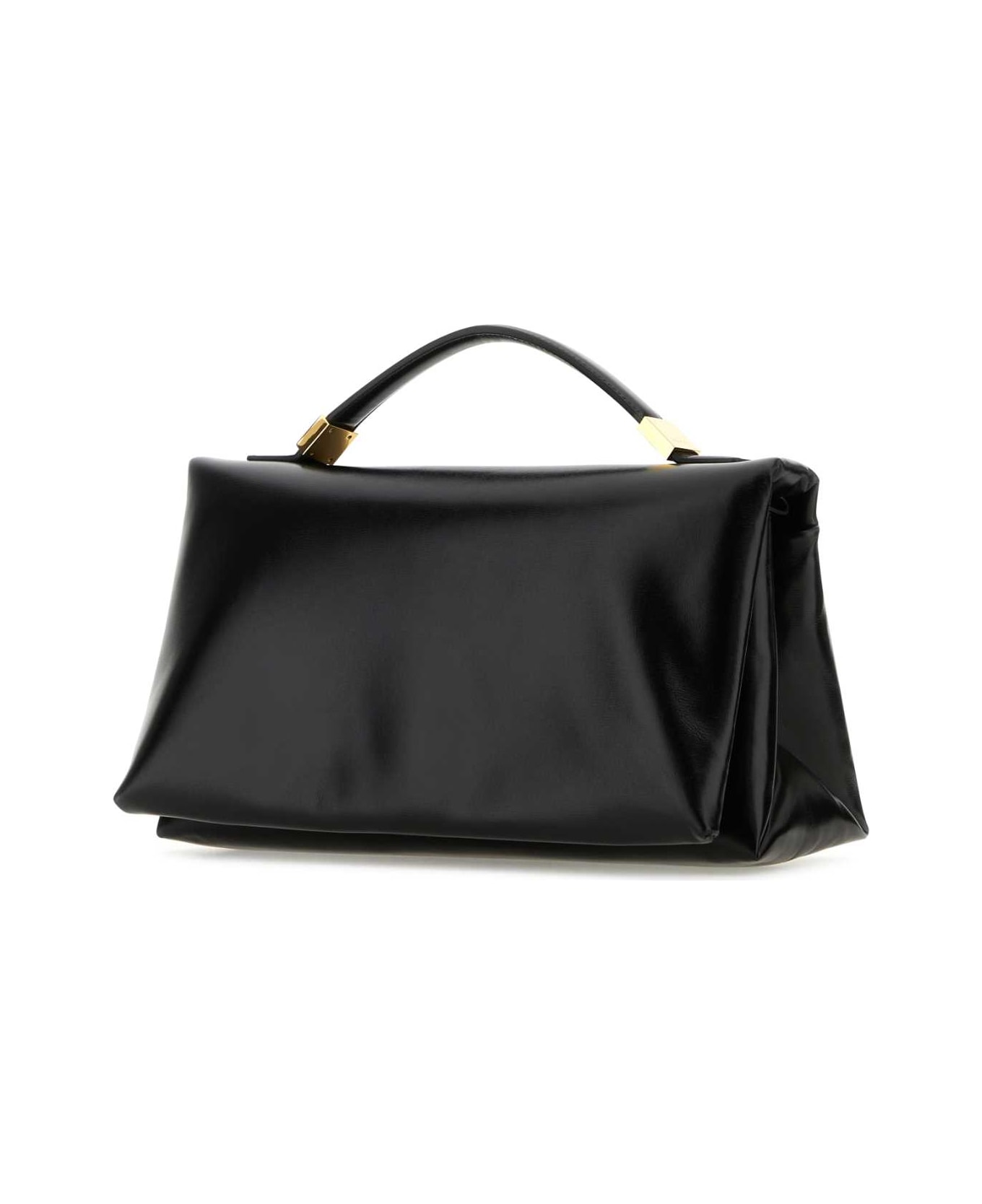 Marni Black Leather Prisma Handbag - 00N99