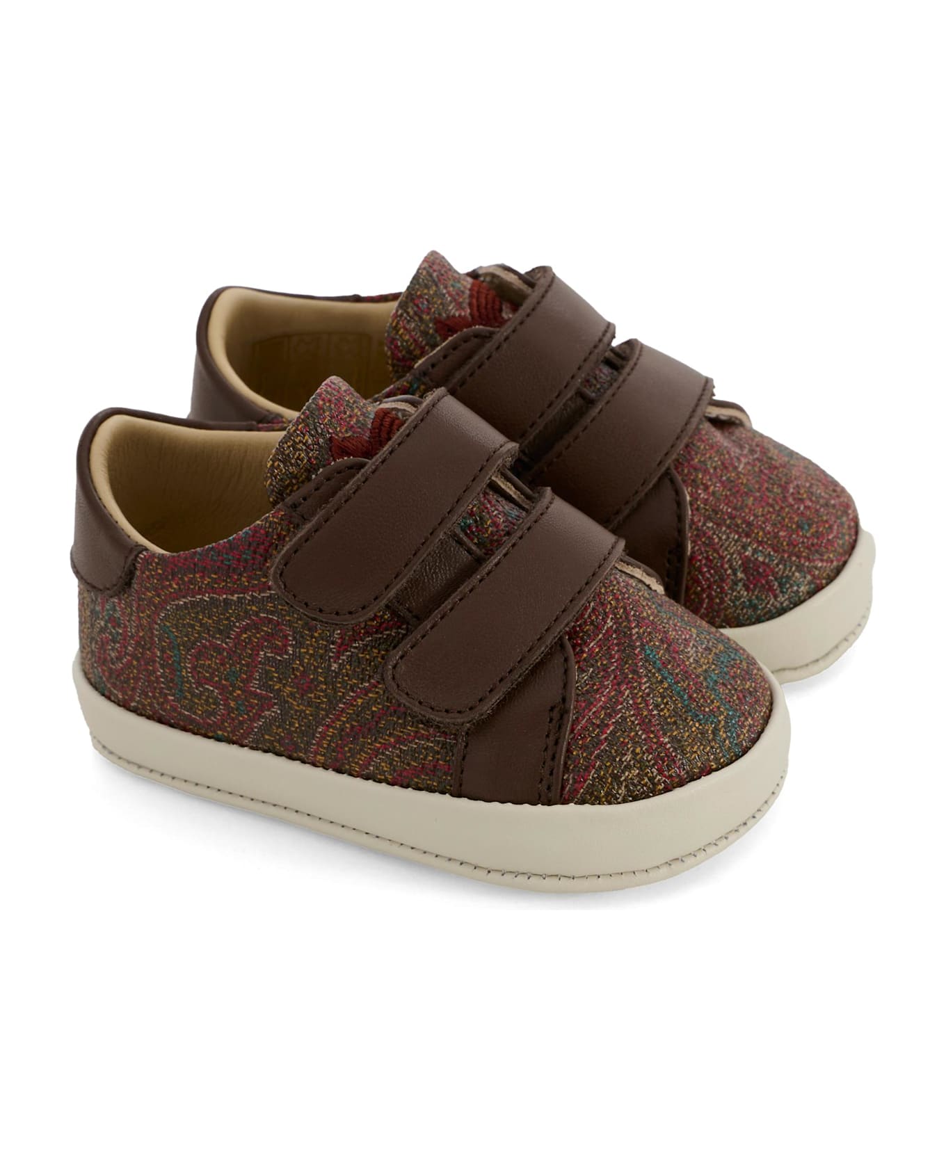 Etro Multicolor Sneakers For Baby Boy With Paisley Print - Multicolor
