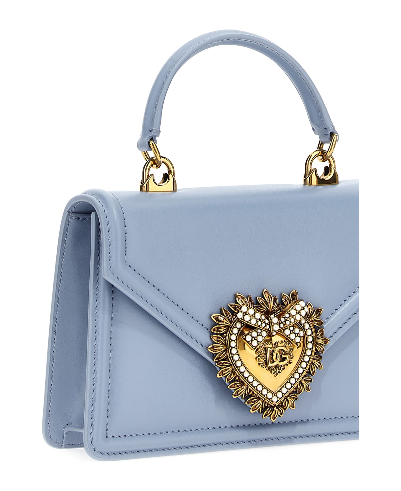 Dolce & Gabbana 'devotion' Small Handbag - Light Blue