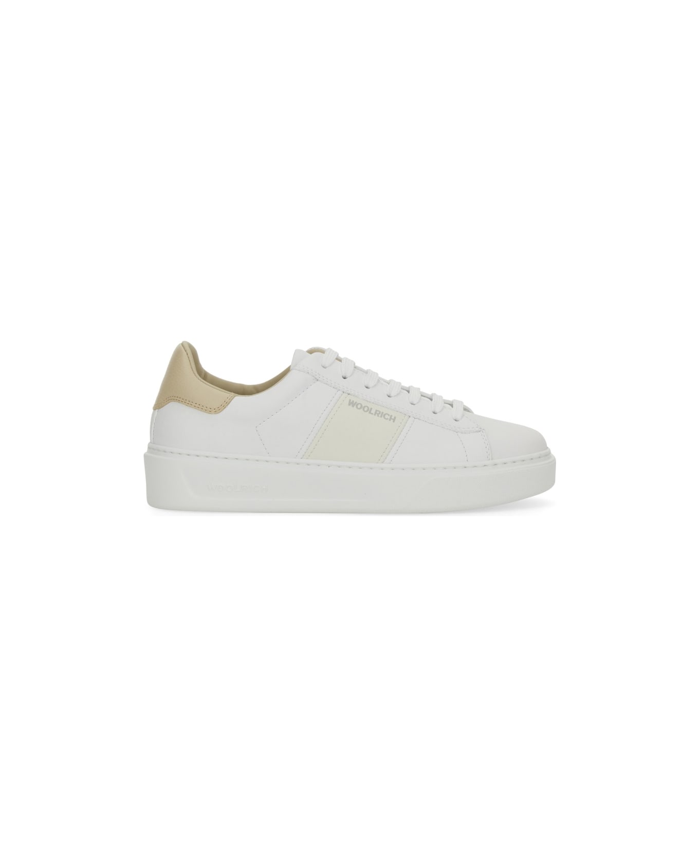 Woolrich 
classic Court
 Sneaker - WHITE