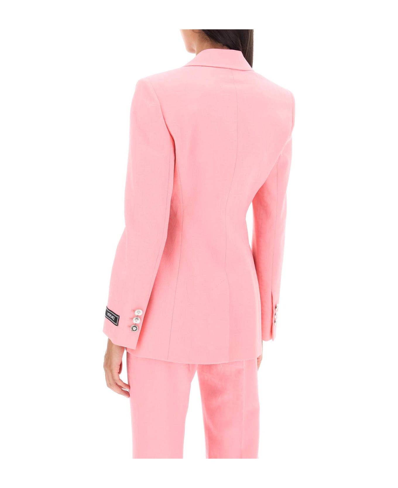 Versace Wool Single-breasted Blazer - Pink ブレザー