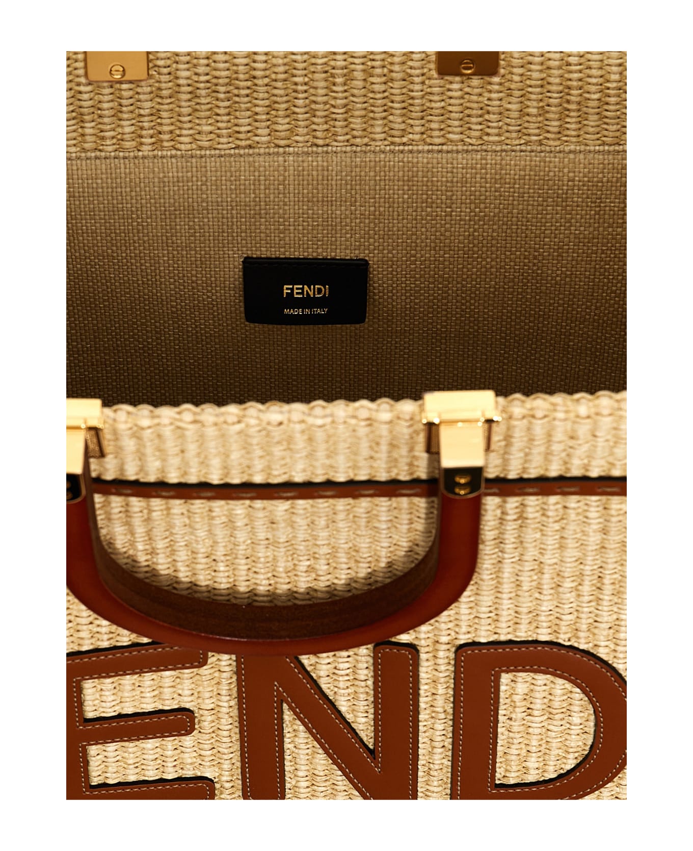 Fendi 'fendi Sunshine Medium' Shopping Bag - Beige