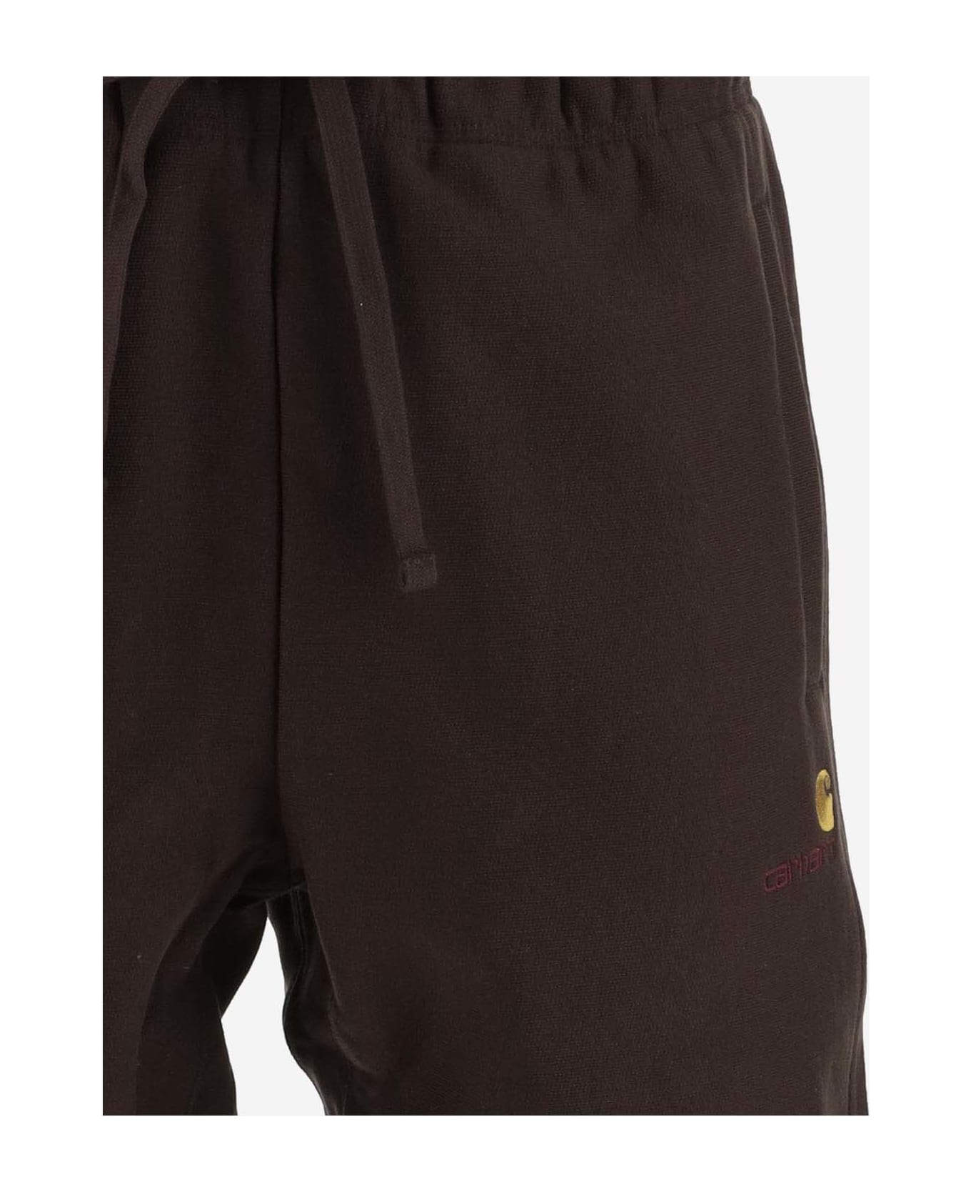 Carhartt Cotton Blend Logo Shorts - Brown