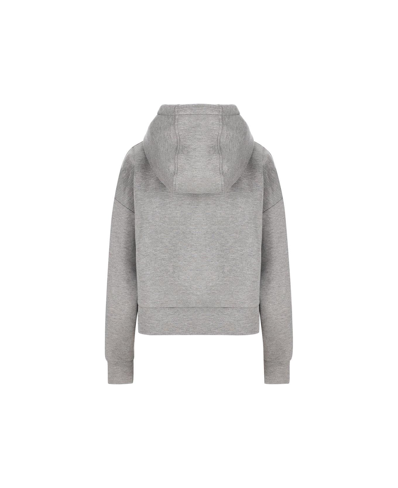 Gucci Logo Patch Hoodie - Grey