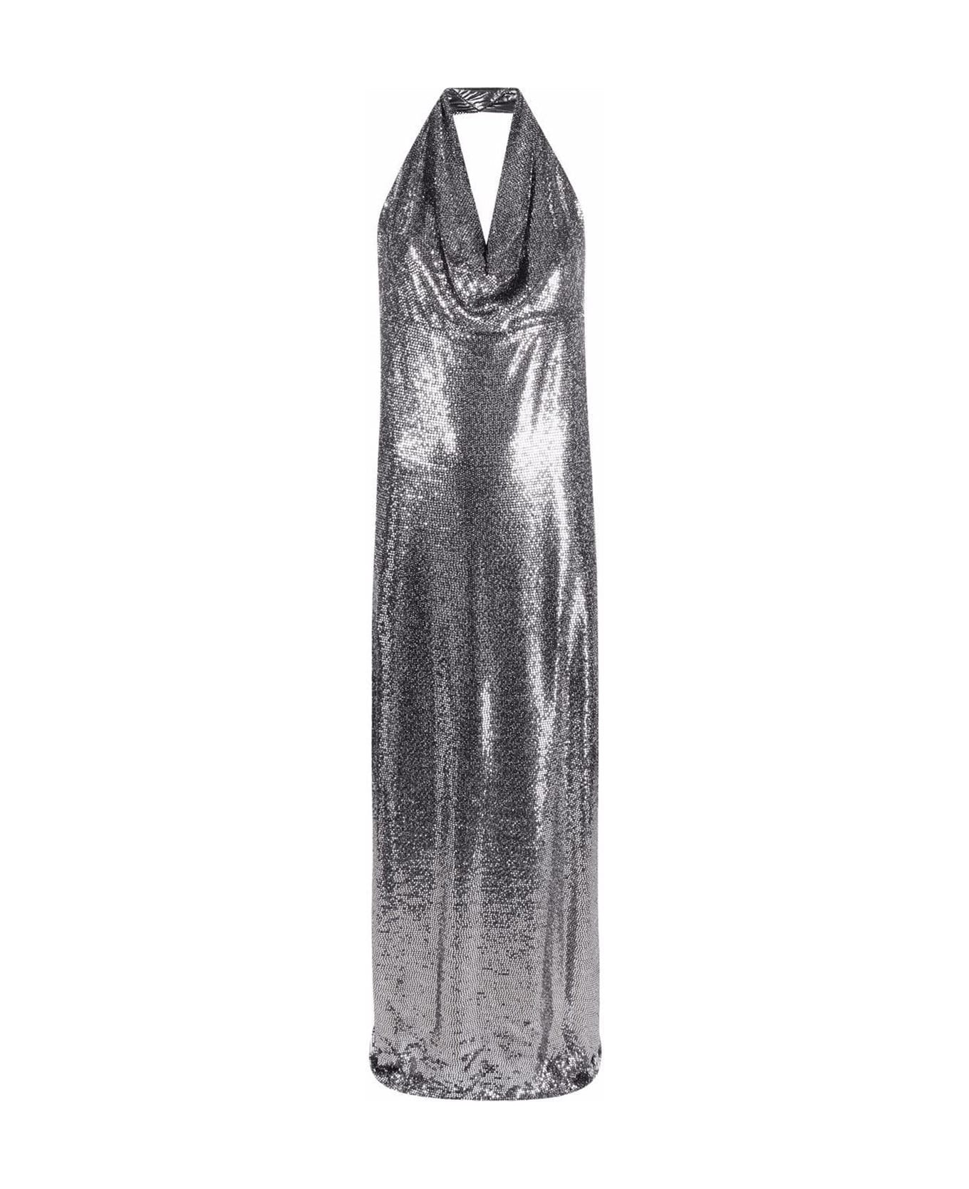 Blanca Vita Sequin-embellished Long Dress - Silver