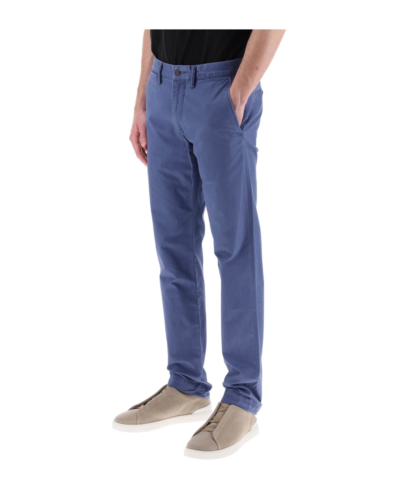 Polo Ralph Lauren Chino Pants In Cotton - LIGHT NAVY (Light blue) ボトムス