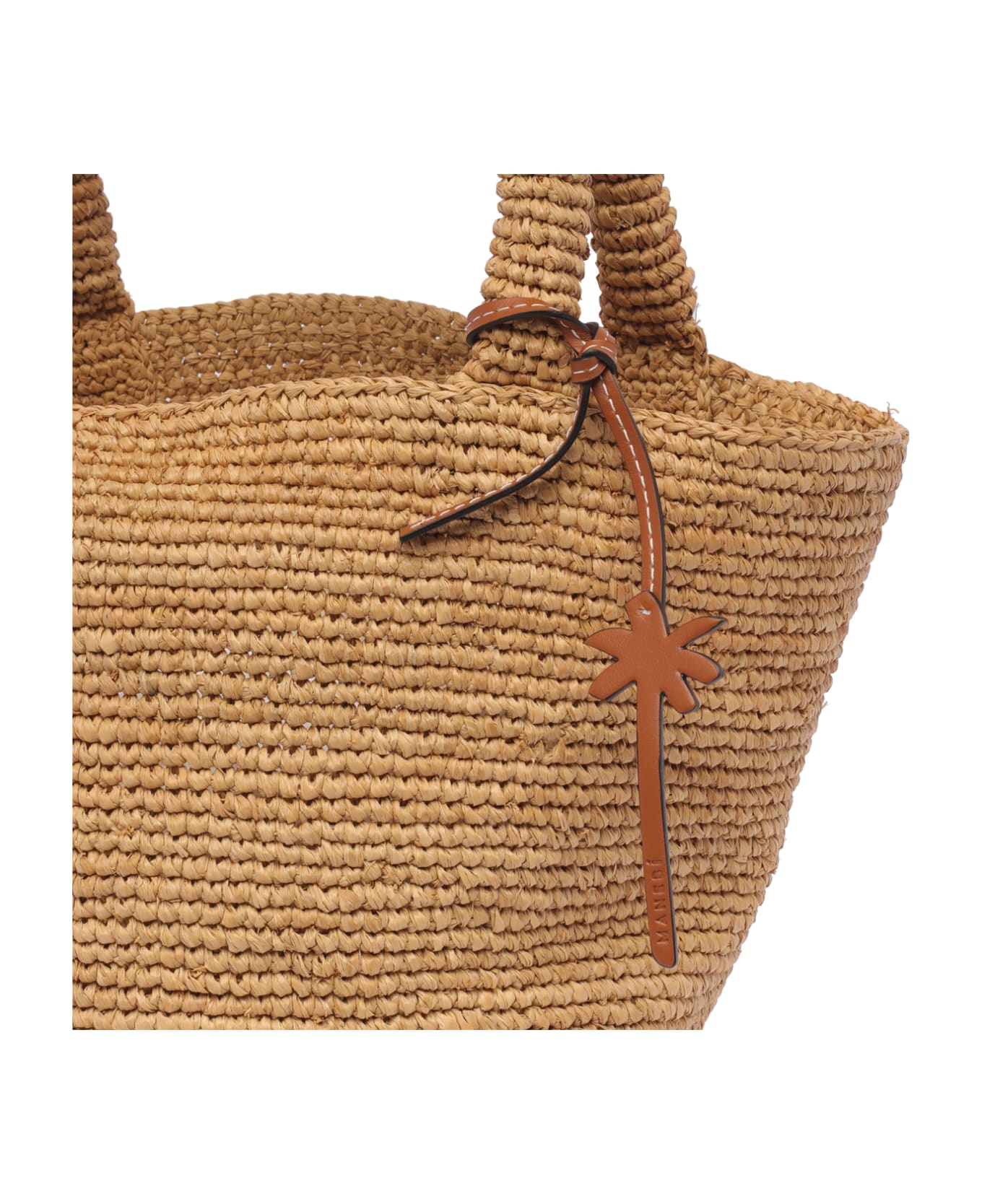 Manebi Medium Summer Hand Bag - Beige