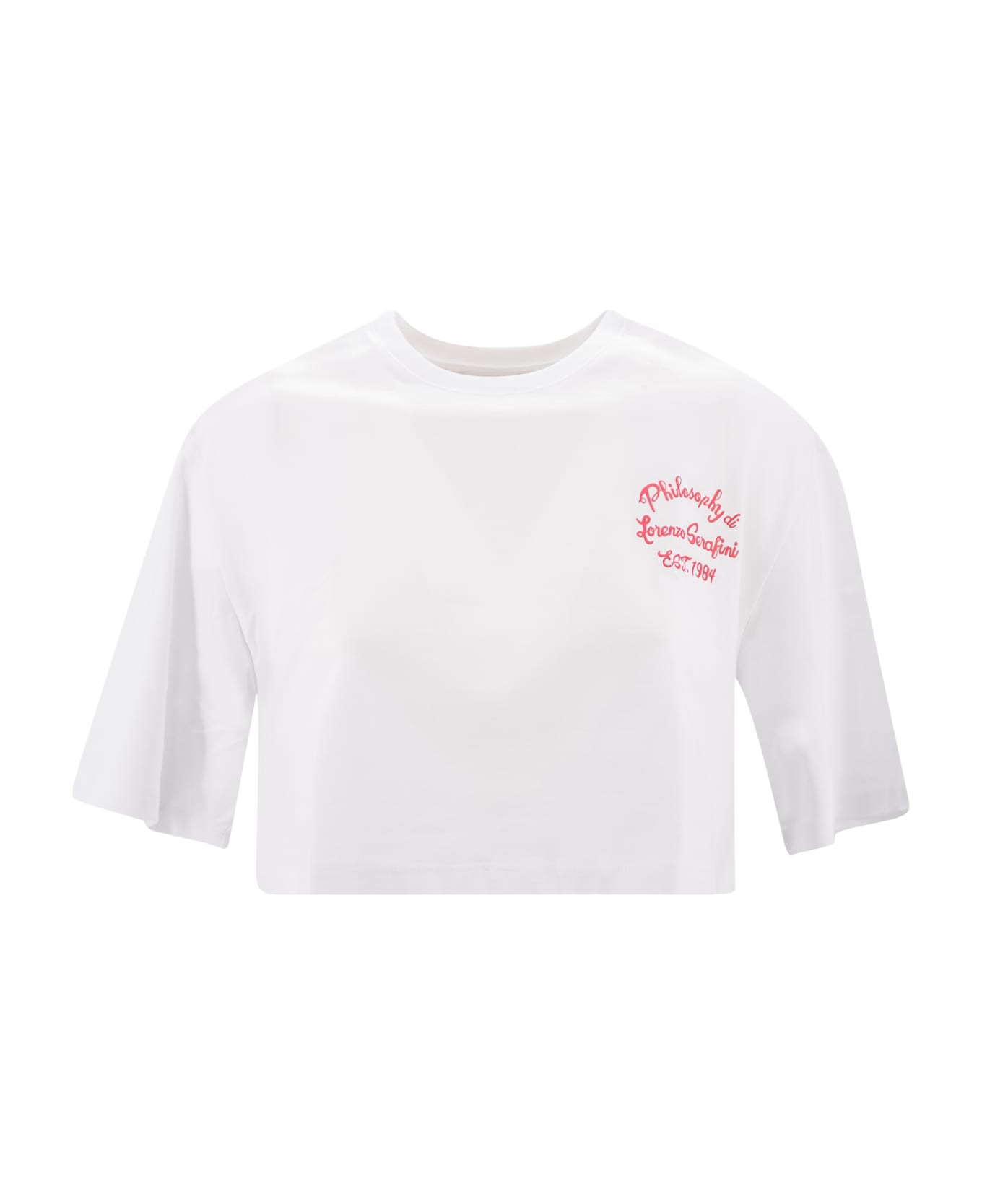 Philosophy di Lorenzo Serafini Logo-print Sleeveless Cotton T-shirt - Bianco