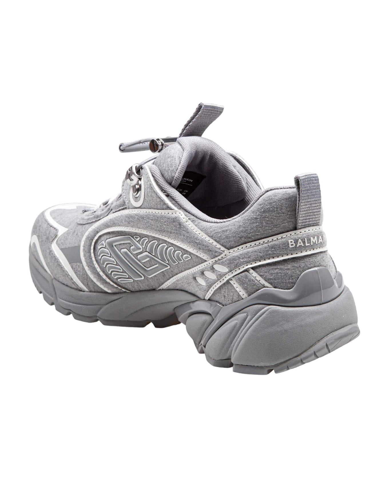 Balmain Cosmic Dust Pile Sneakers Color Grey/white - Grey/White
