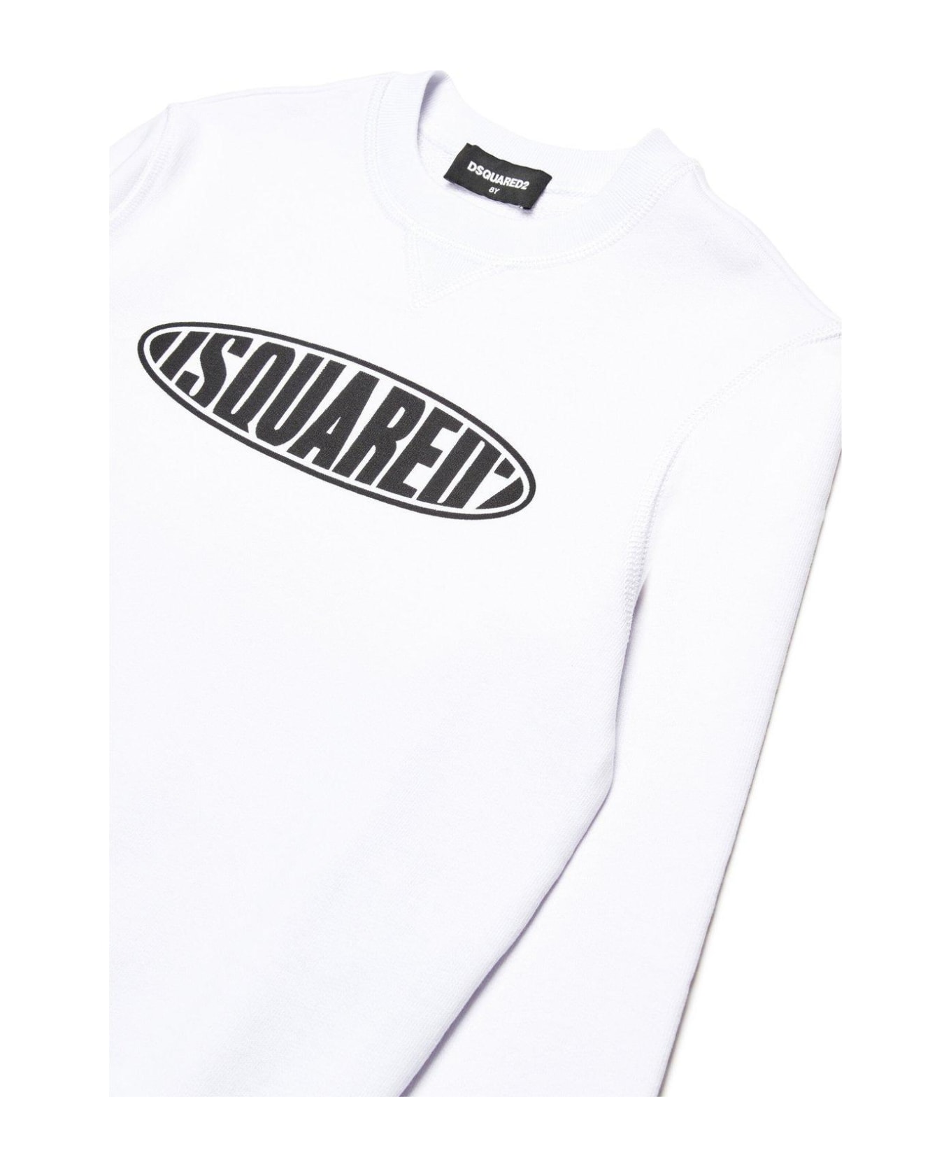 Dsquared2 Logo-printed Crewneck Sweatshirt - Bianco ニットウェア＆スウェットシャツ