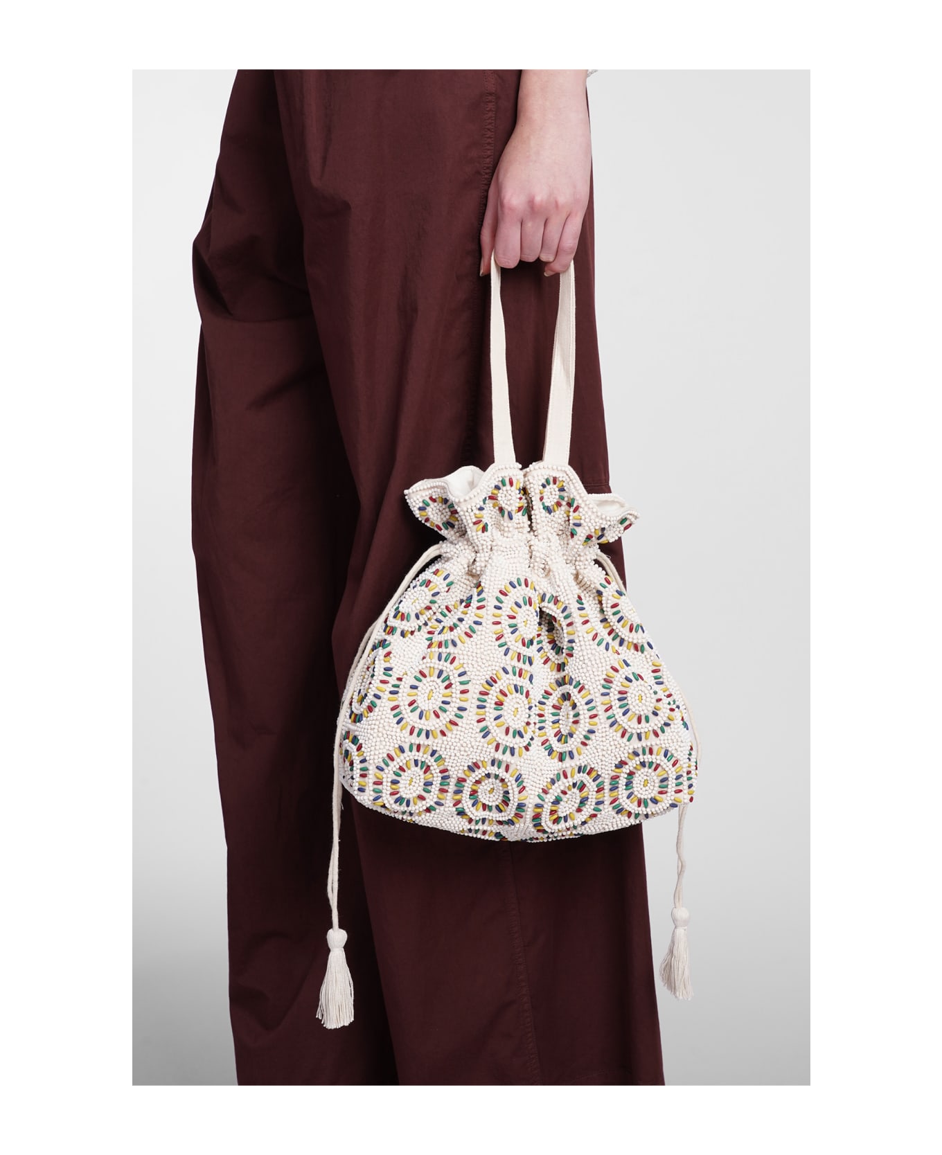 Antik Batik Baramba Hand Bag In Beige Cotton - beige