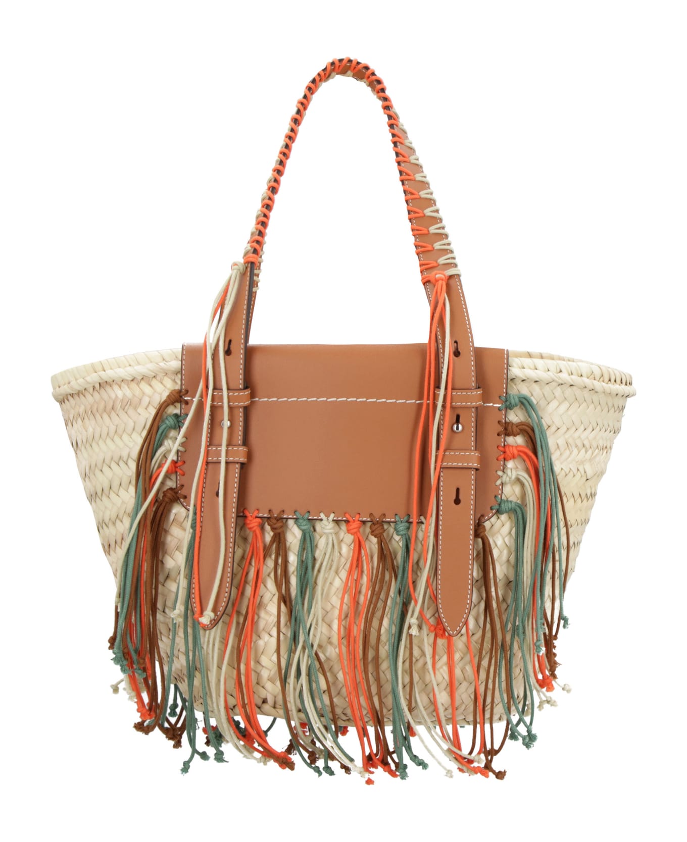 Tod's Woven Straw Tote - Beige