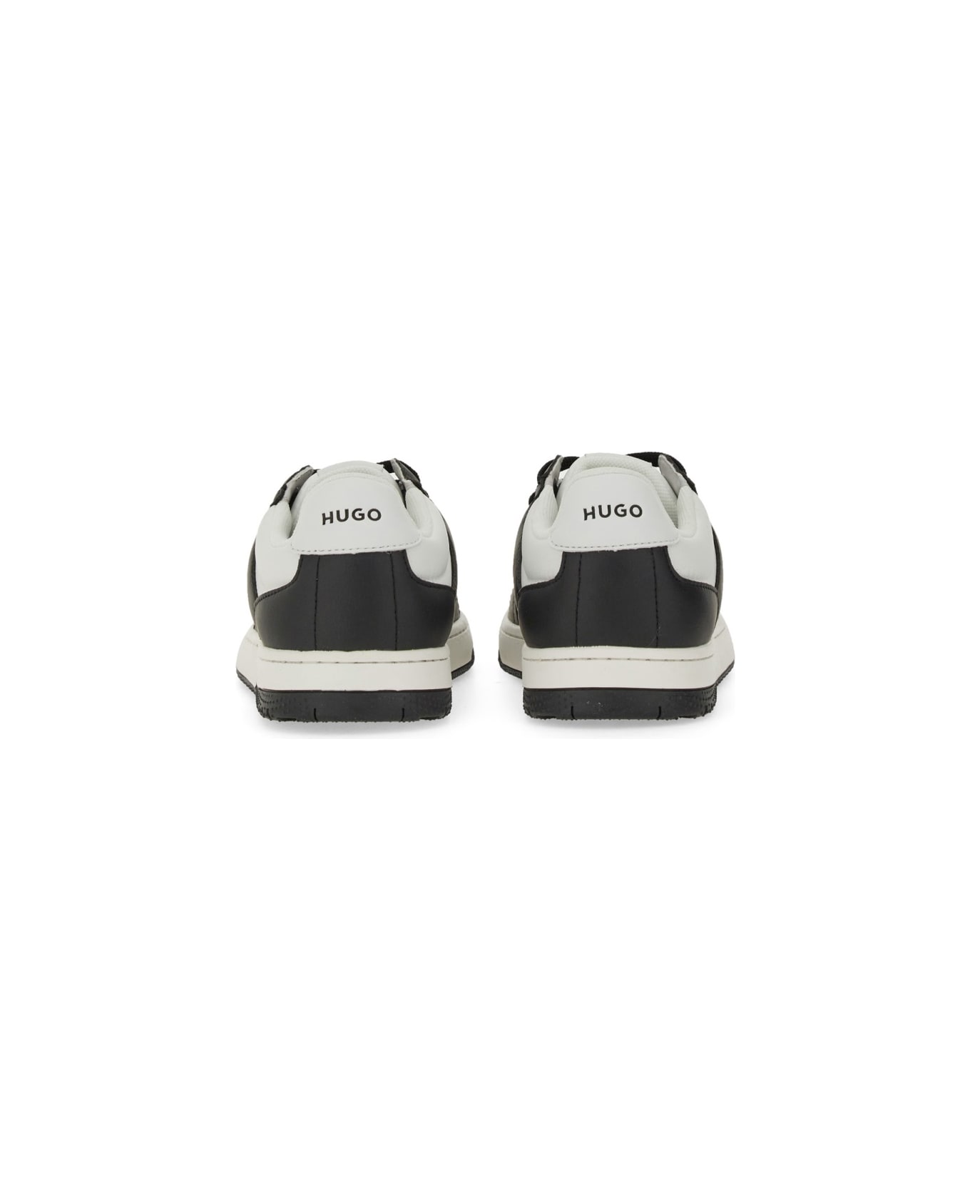 Hugo Boss Leather Sneaker - BLACK スニーカー