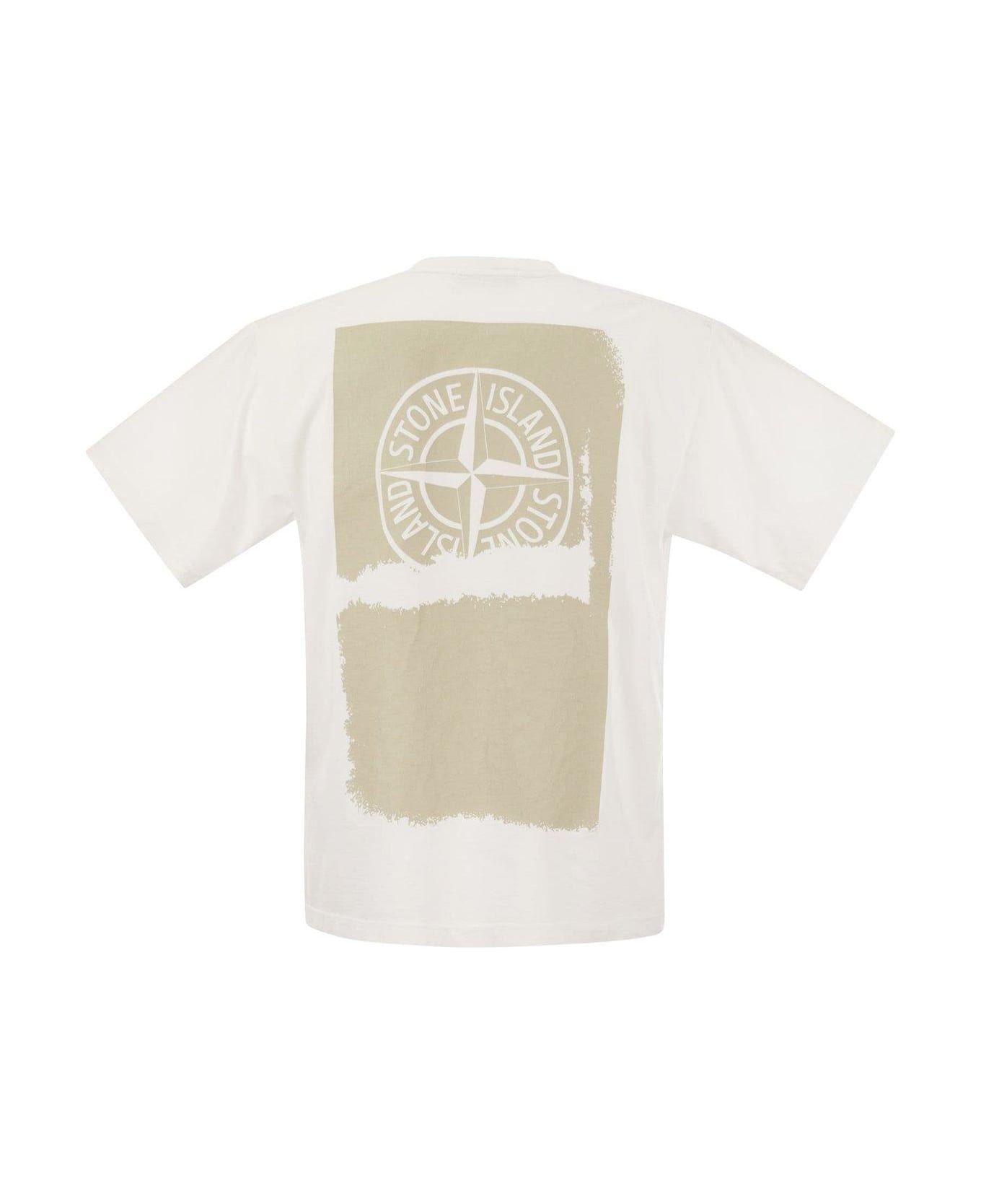 Stone Island Back Print T-shirt - White シャツ