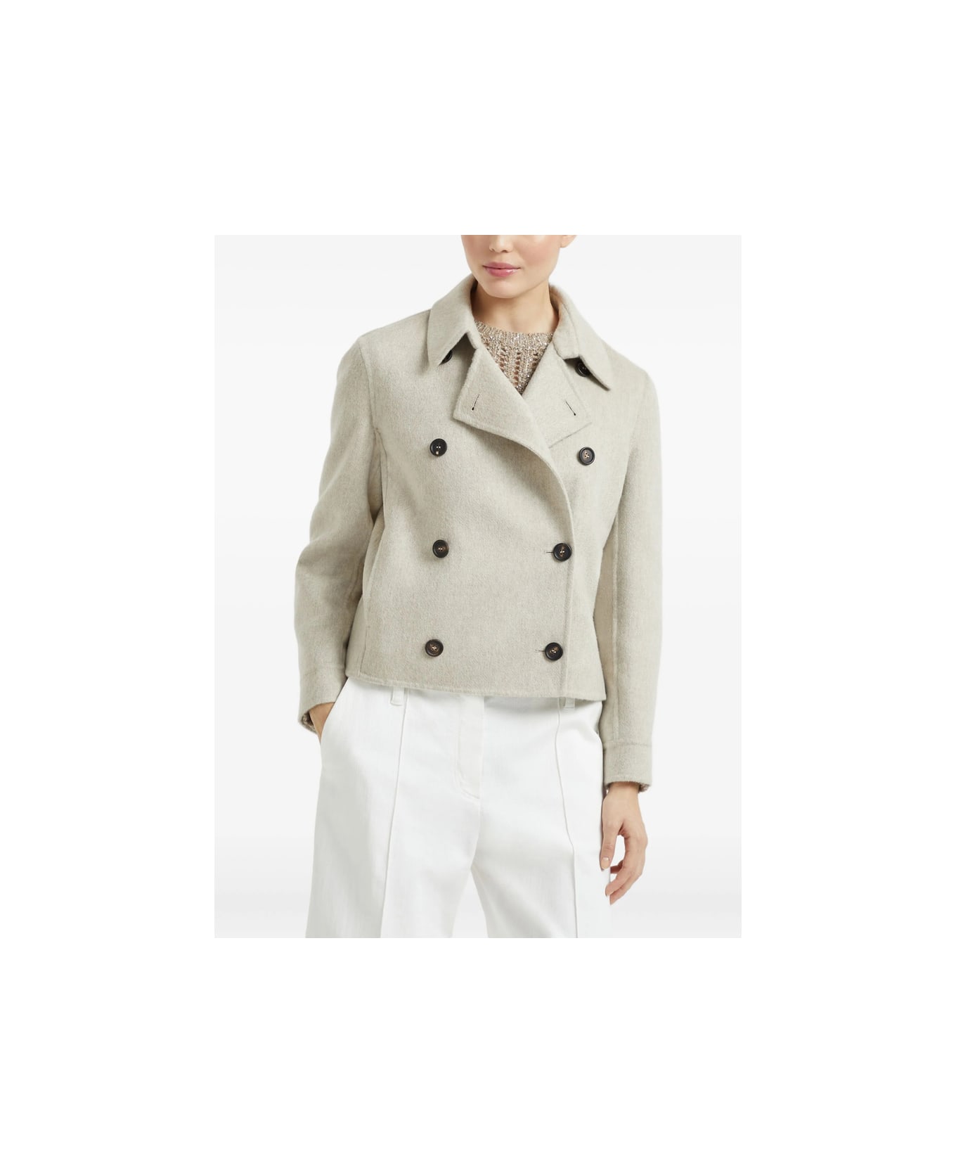 Brunello Cucinelli Coat - NEUTRALS