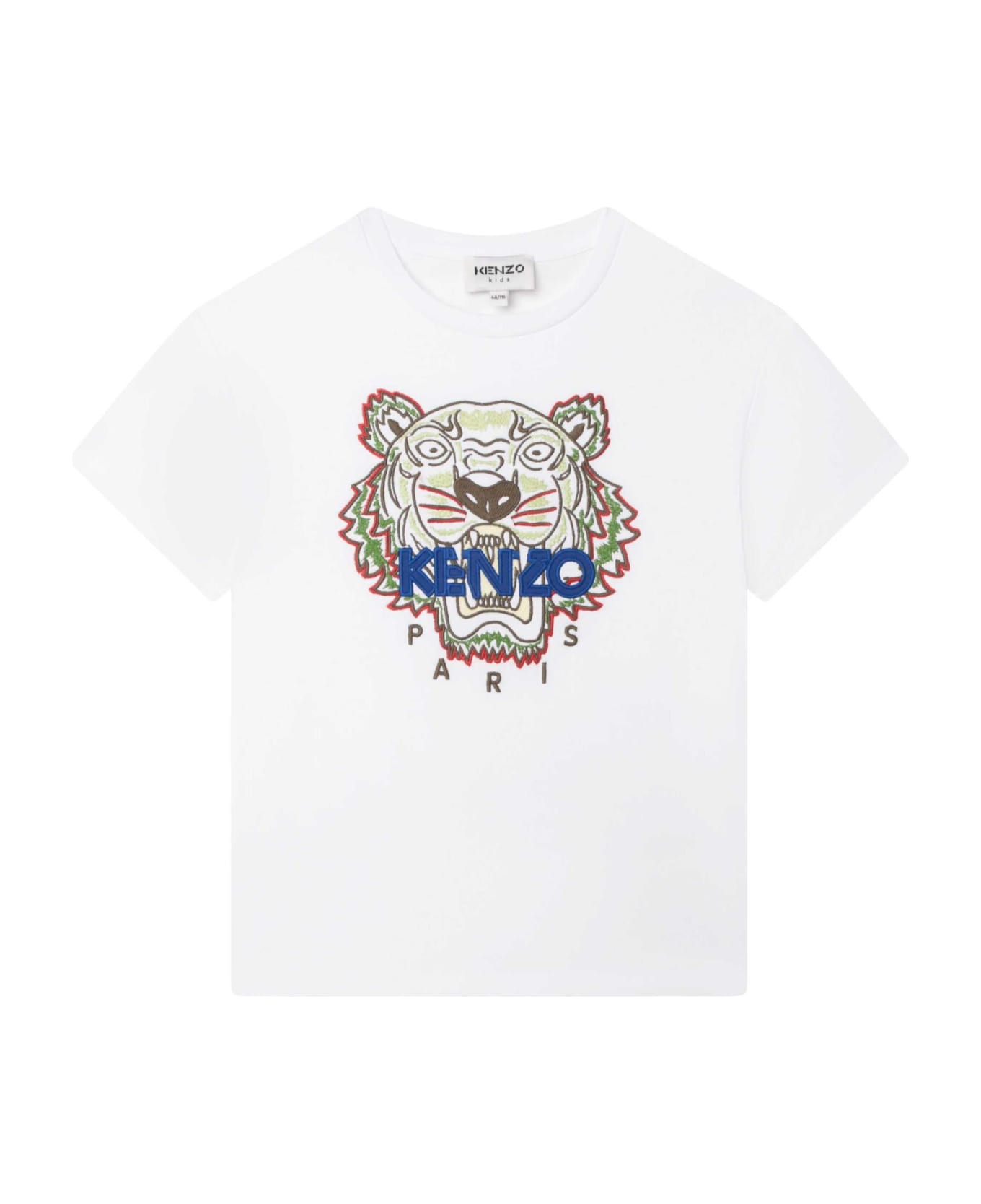 Kenzo Kids T-shirt Bianca Con Logo - White