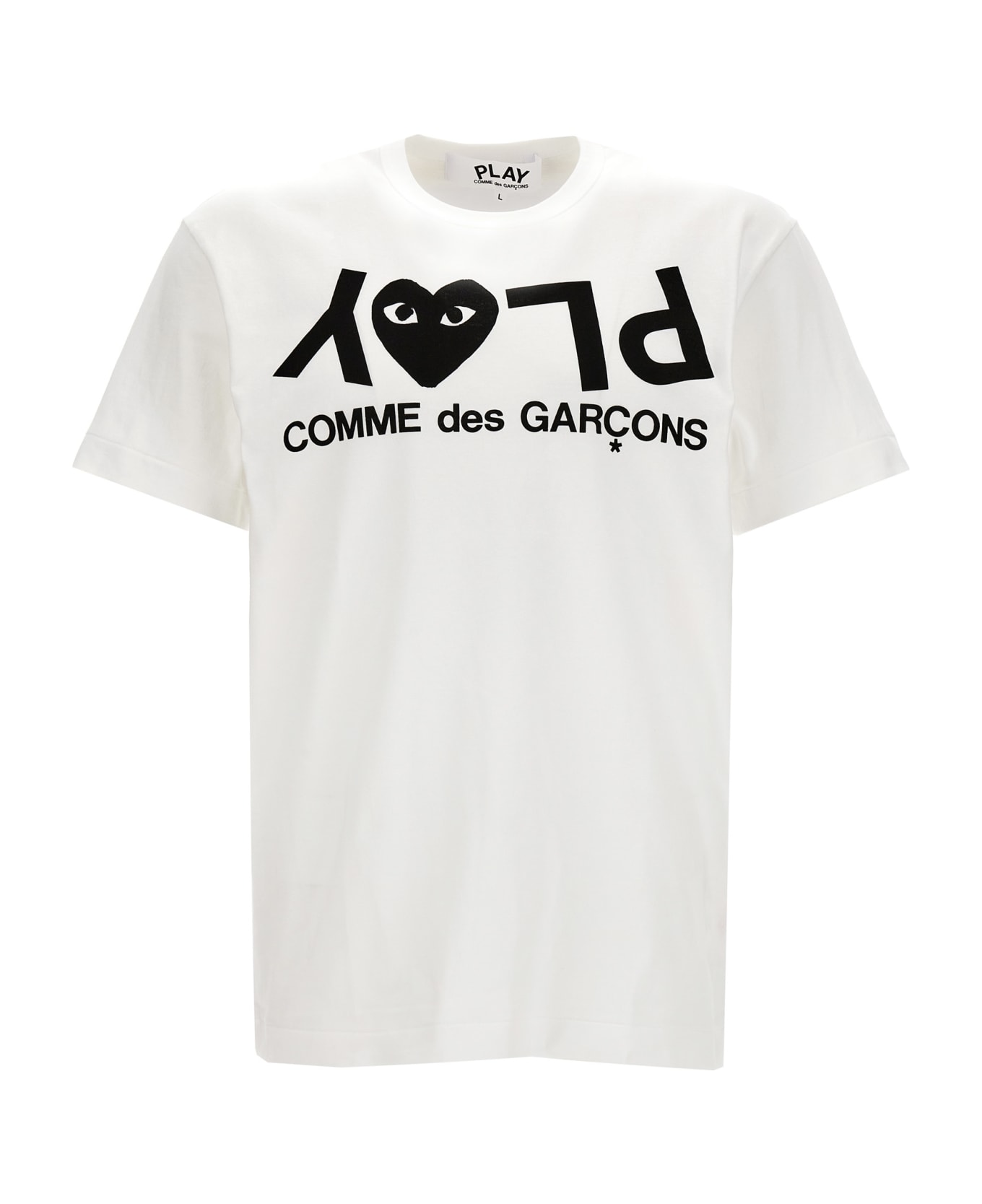 Comme des Garçons Play Logo Print T-shirt - White/Black