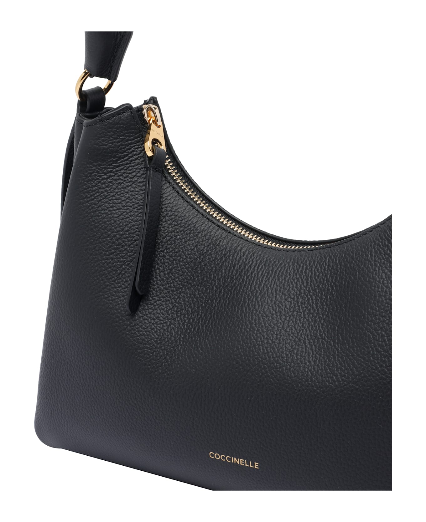 Coccinelle Medium Boheme Grana Double Shoulder Bag - Black