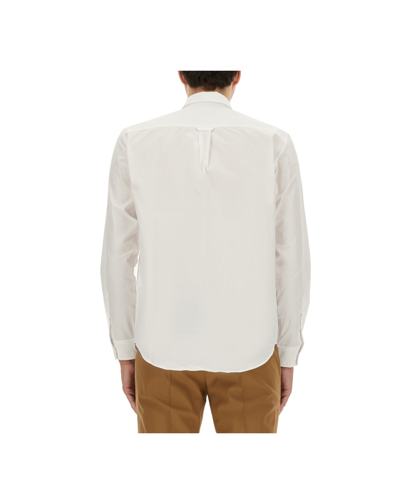 Maison Kitsuné Fox Patch Shirt - WHITE