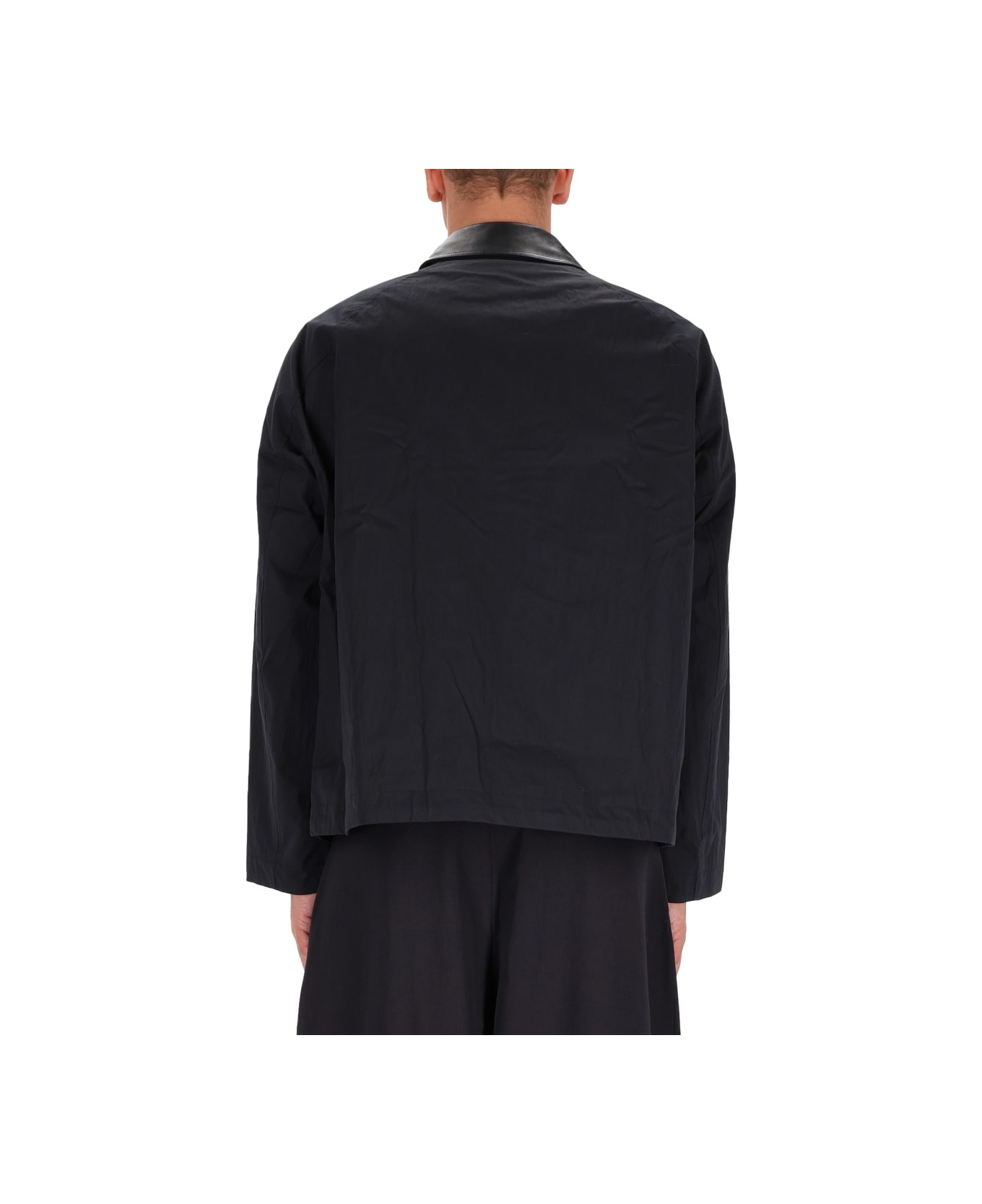 Studio Nicholson Short Jacket With Zipper - BLACK