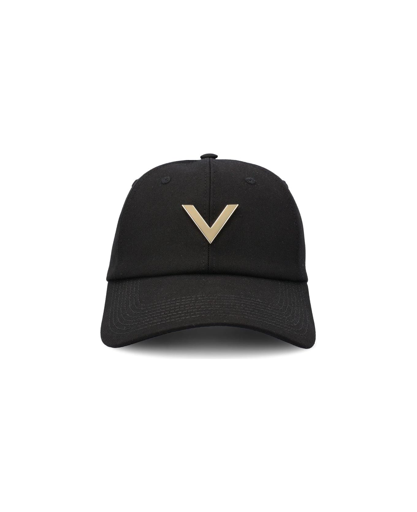 Valentino Garavani Garavani Vlogo Baseball Cap - Black 帽子