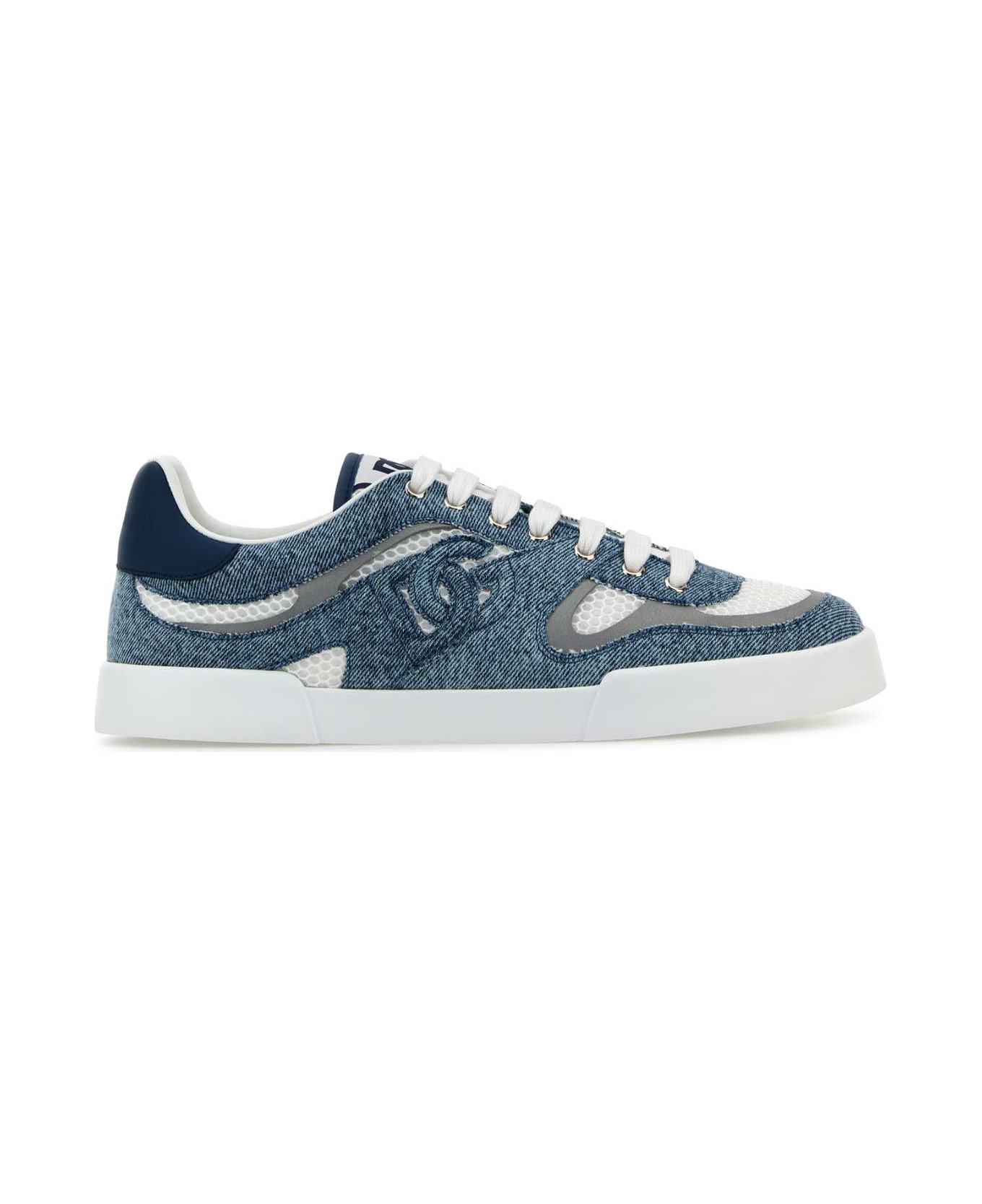 Dolce 
Gabbana Multicolor Sneakers - BIANCOARGENTO