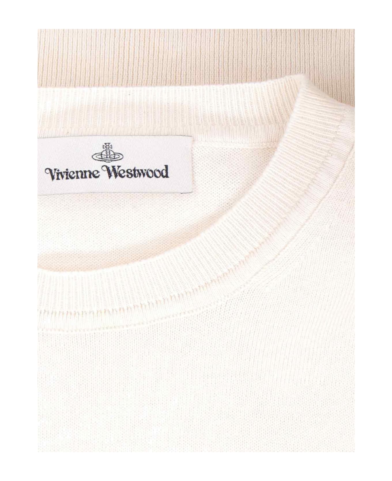 Vivienne Westwood Logo Sweater - Cream