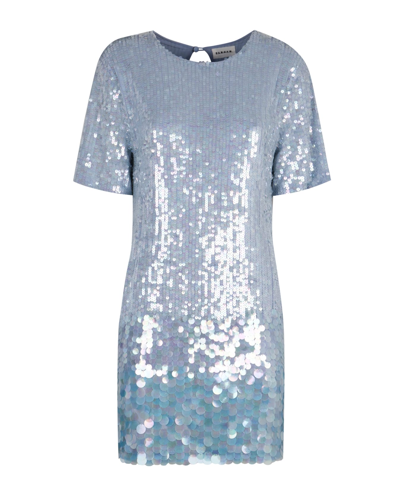 Parosh Sequin Mini-dress - Light Blue