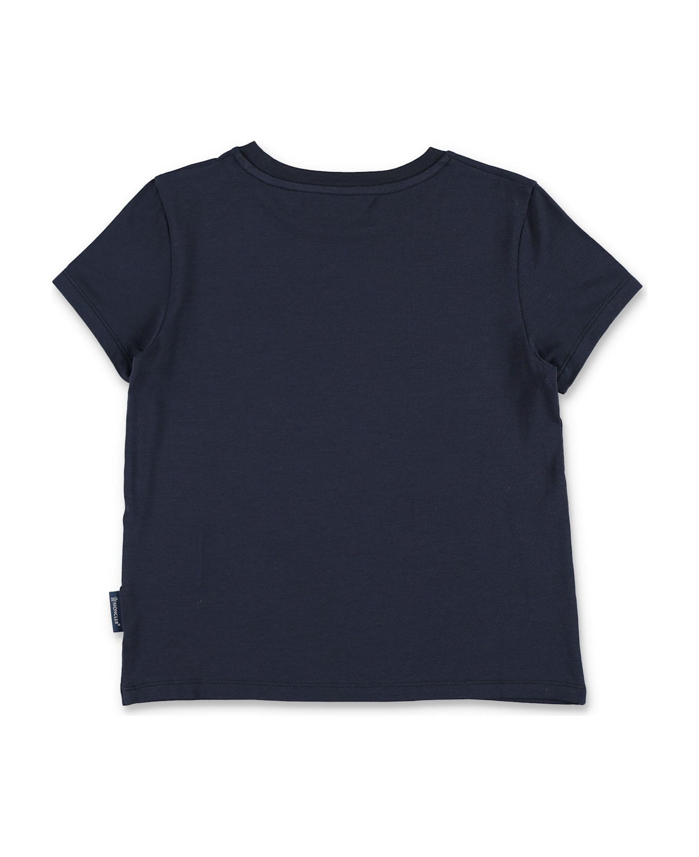 Moncler Kid - Embroidered Logo Patch T-shirt - NAVY