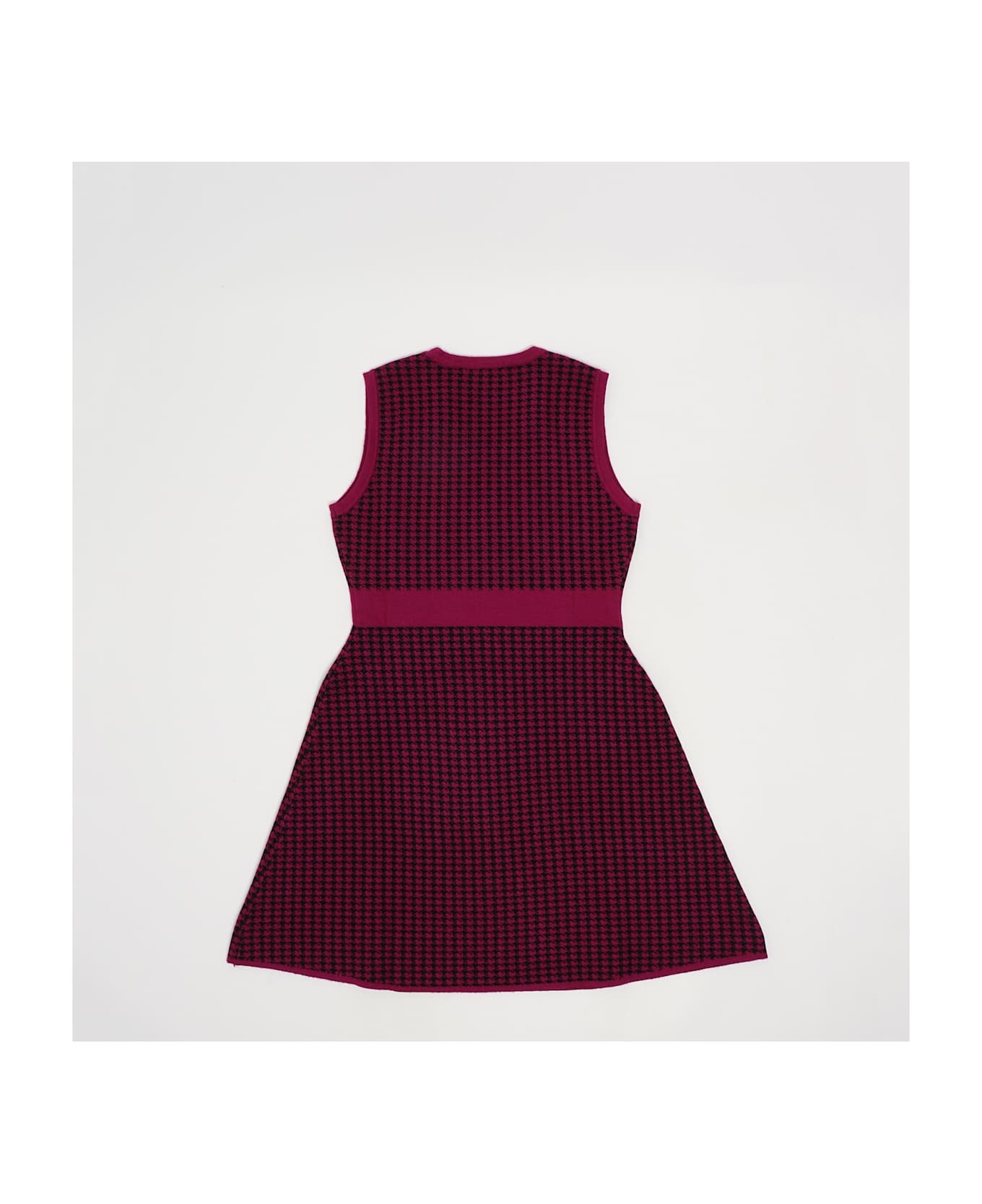 TwinSet Knit Dress Dress - MAGENTA-NERO