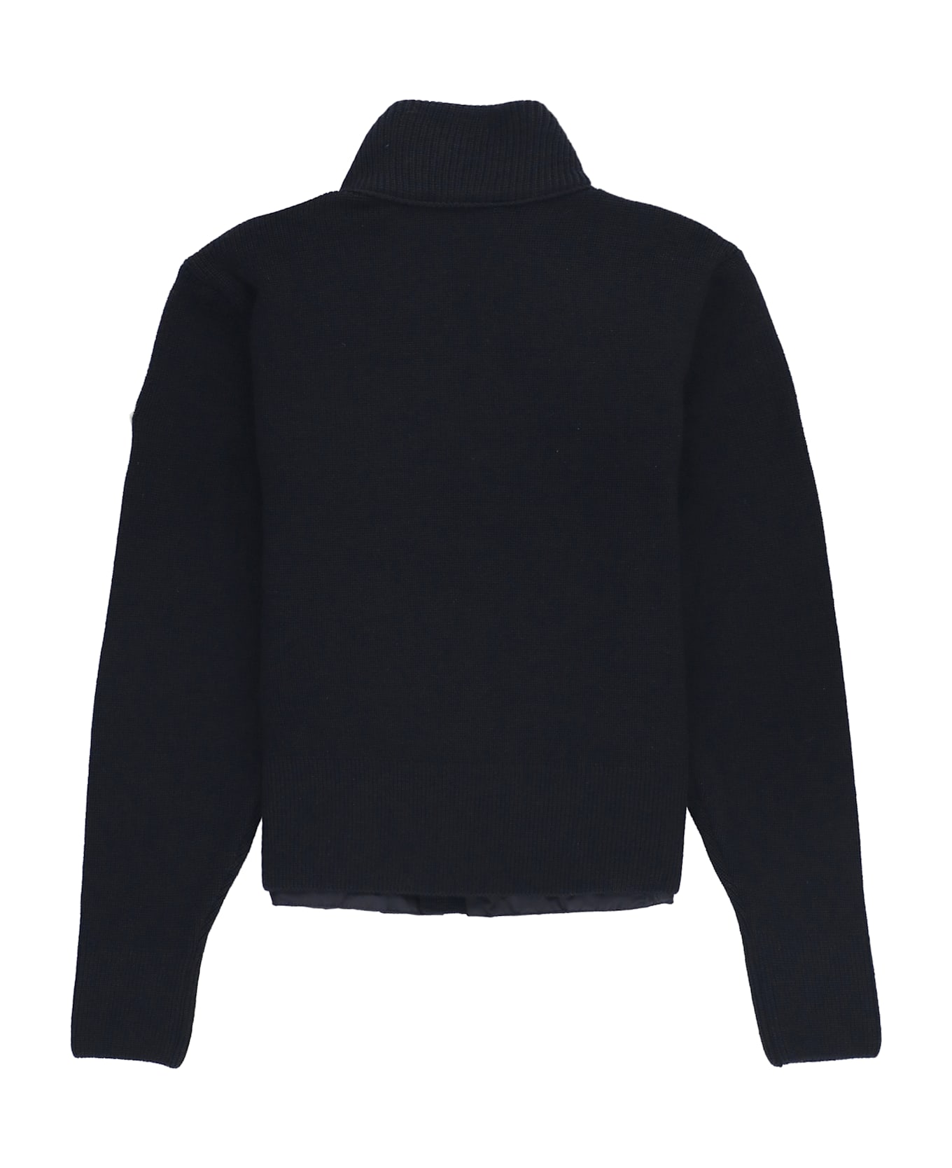 Moncler Padded Jacket With Logo - Blue