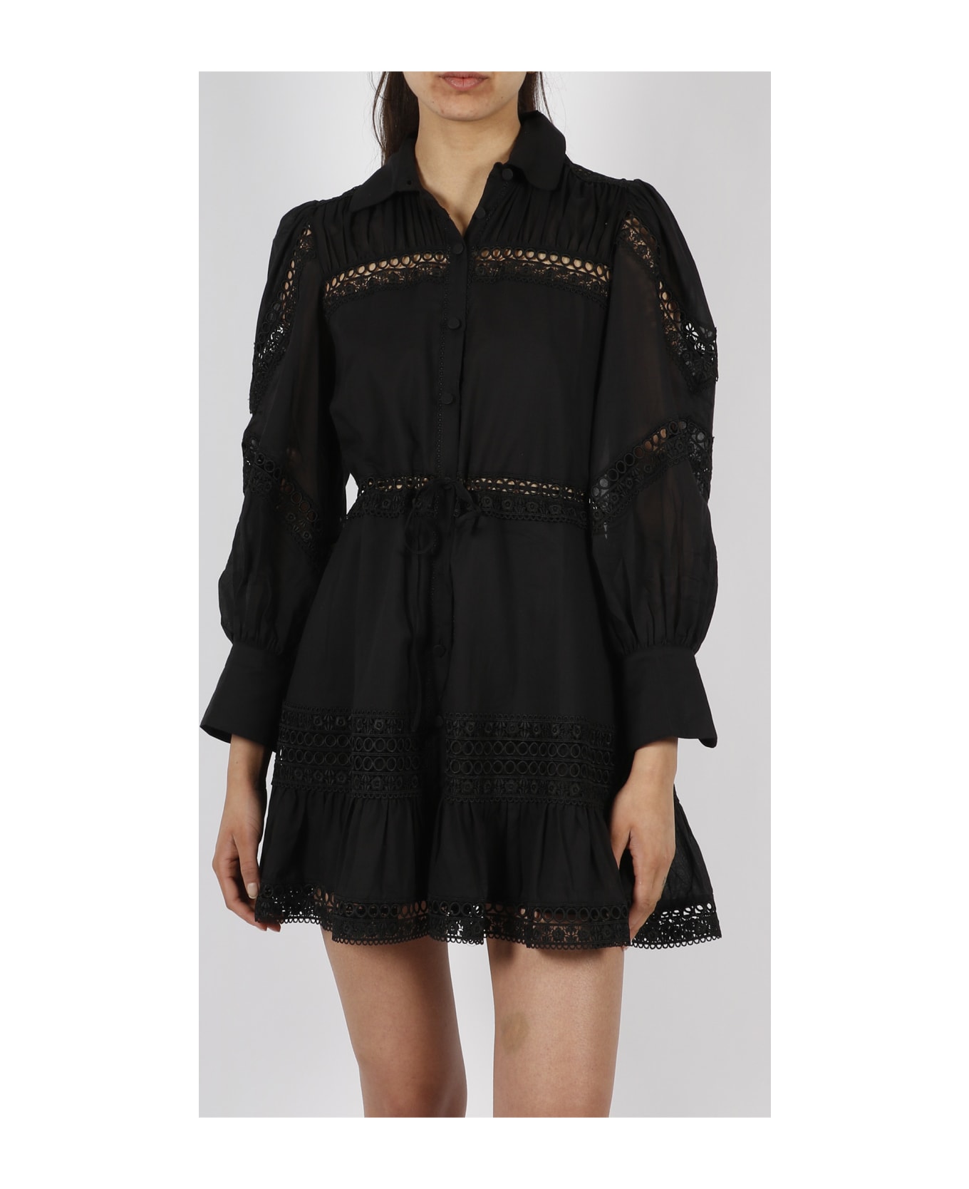 Charo Ruiz Daniela Short Dress - Black ワンピース＆ドレス