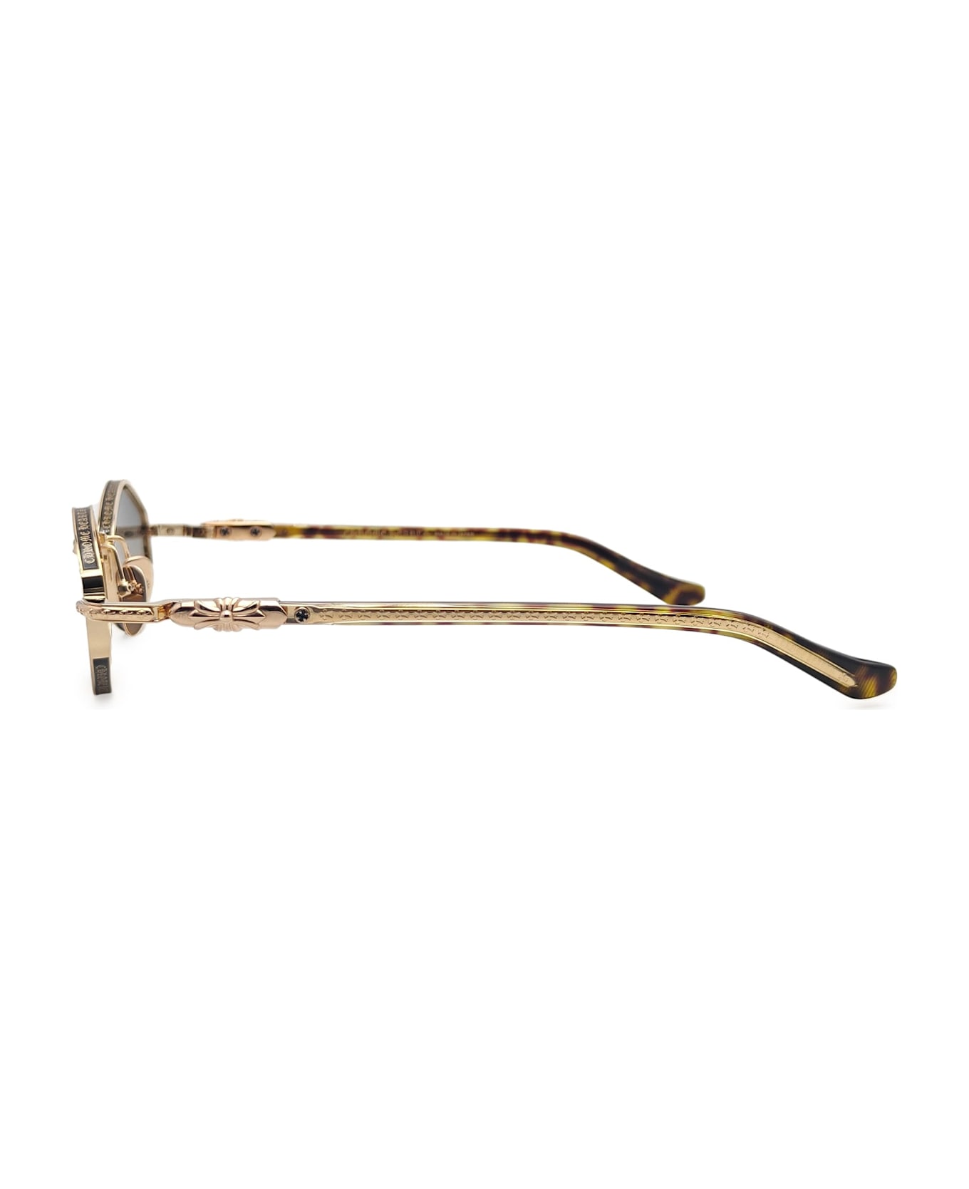 Chrome Hearts Nip Slip - Gold Plated / Dark Tortoise Sunglasses - gold/tortoise