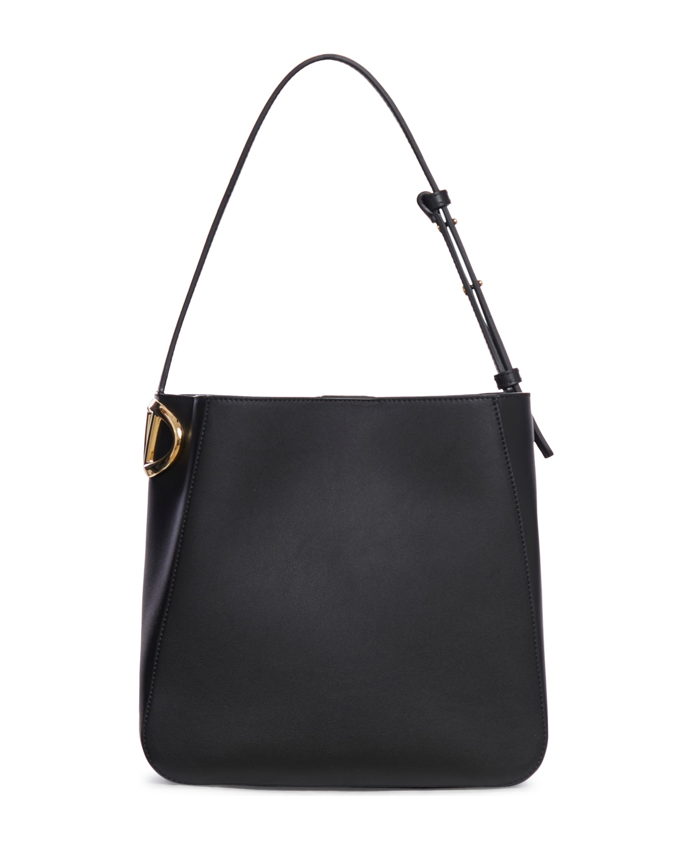 Valentino Garavani Vlogo Side Bucket Bag - Black