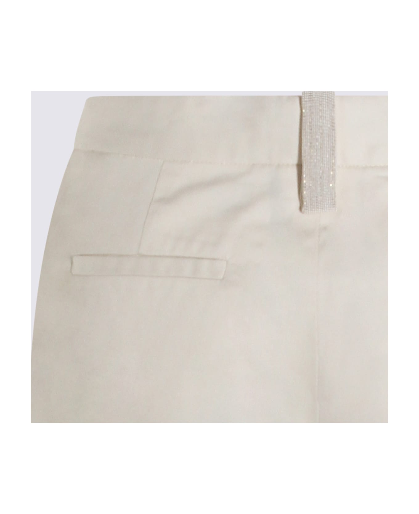 Fabiana Filippi White Cotton Pants - BURRO