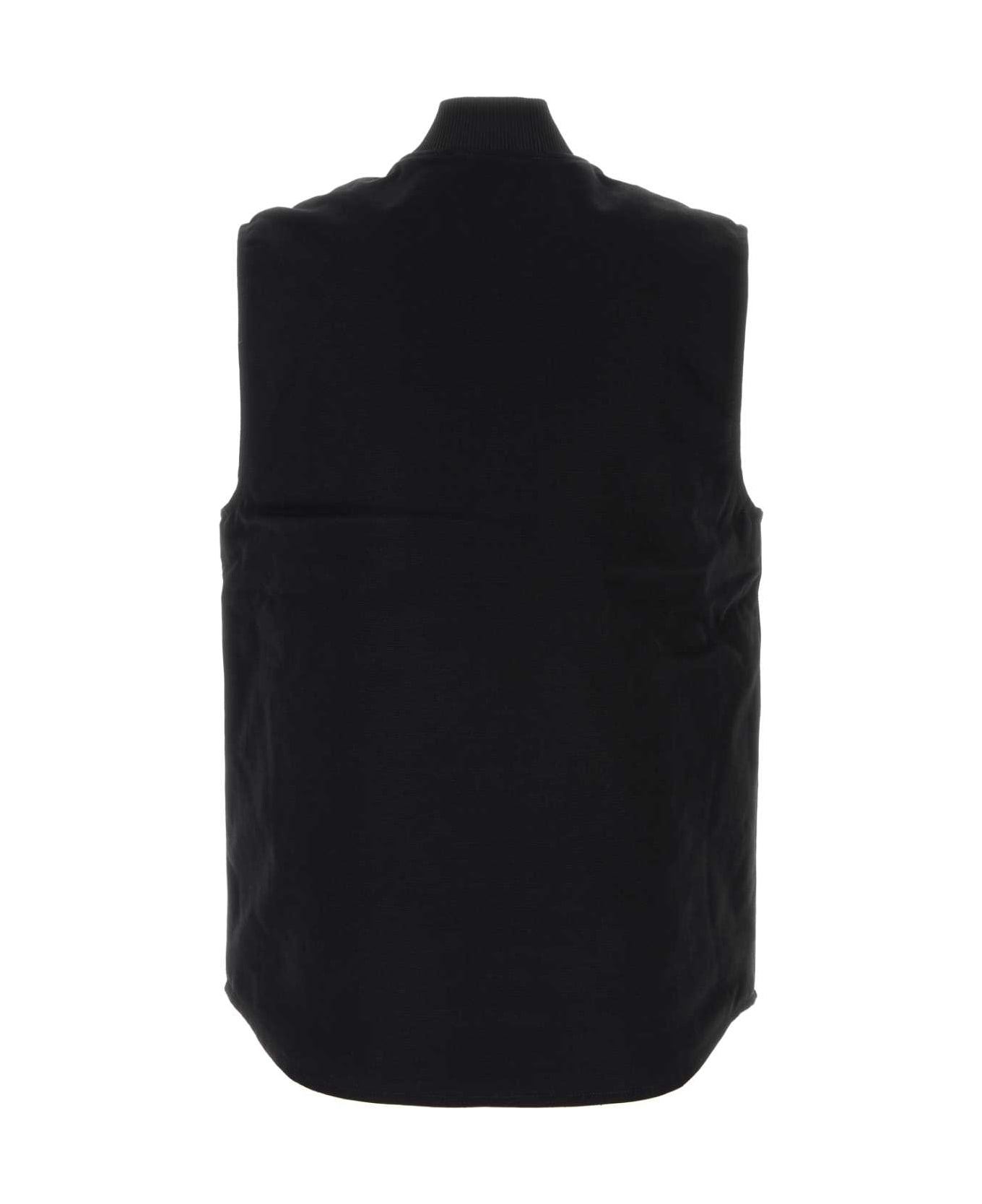 Carhartt Black Cotton Classic Vest - BLACKRIGID
