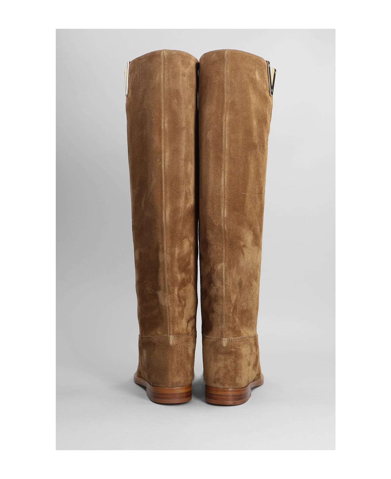 Via Roma 15 In Leather Color Suede - leather color