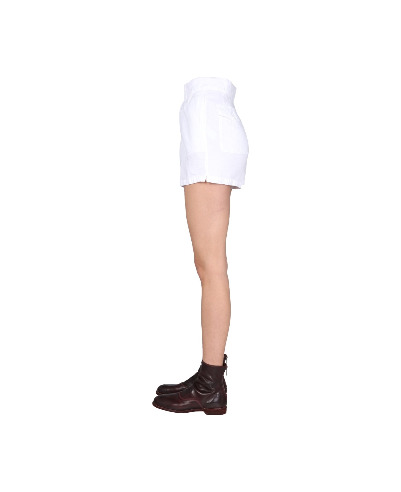 Aspesi Wide Leg Shorts - WHITE ショートパンツ