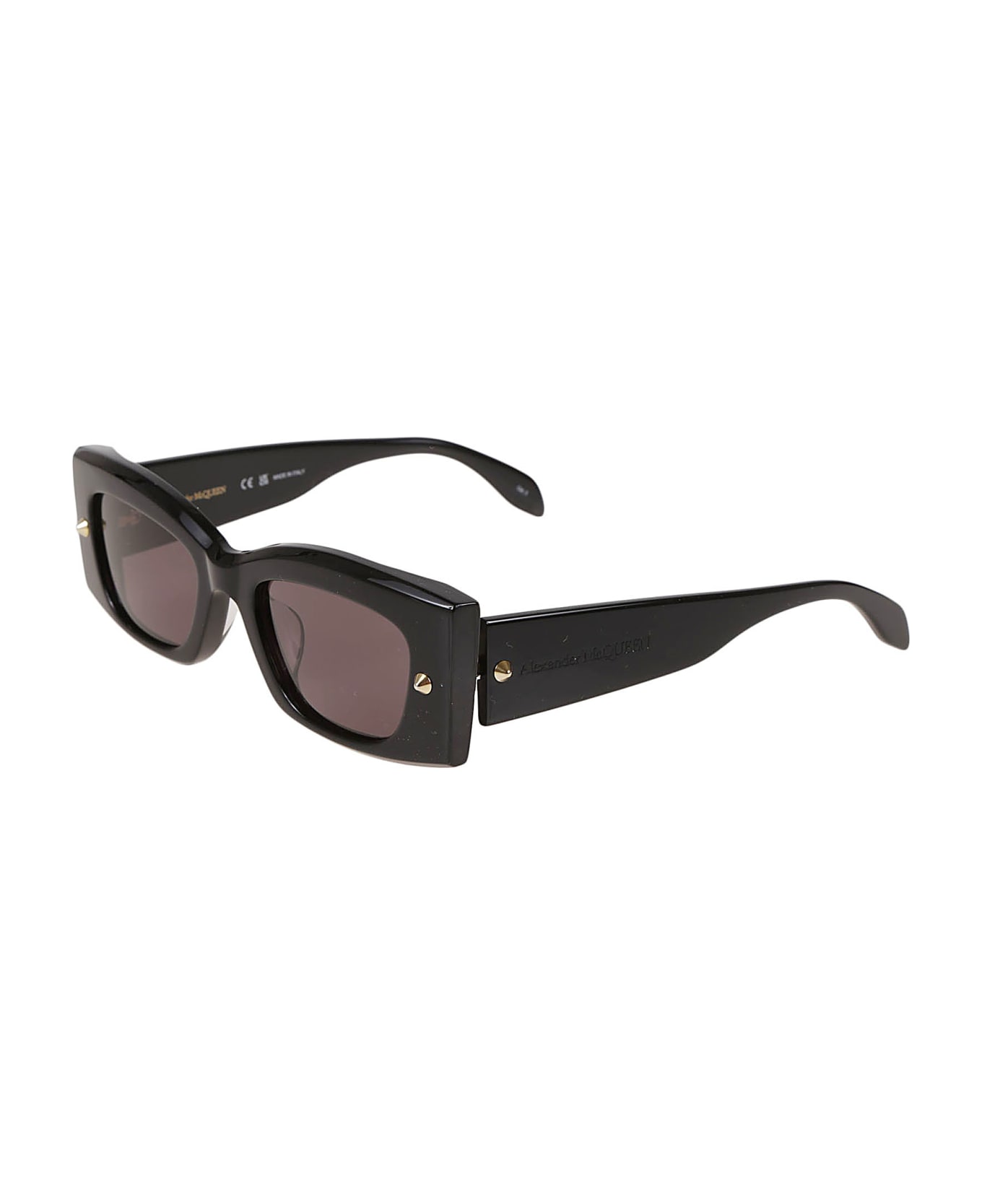 Alexander McQueen Eyewear Am0426s - Black Black Smoke サングラス