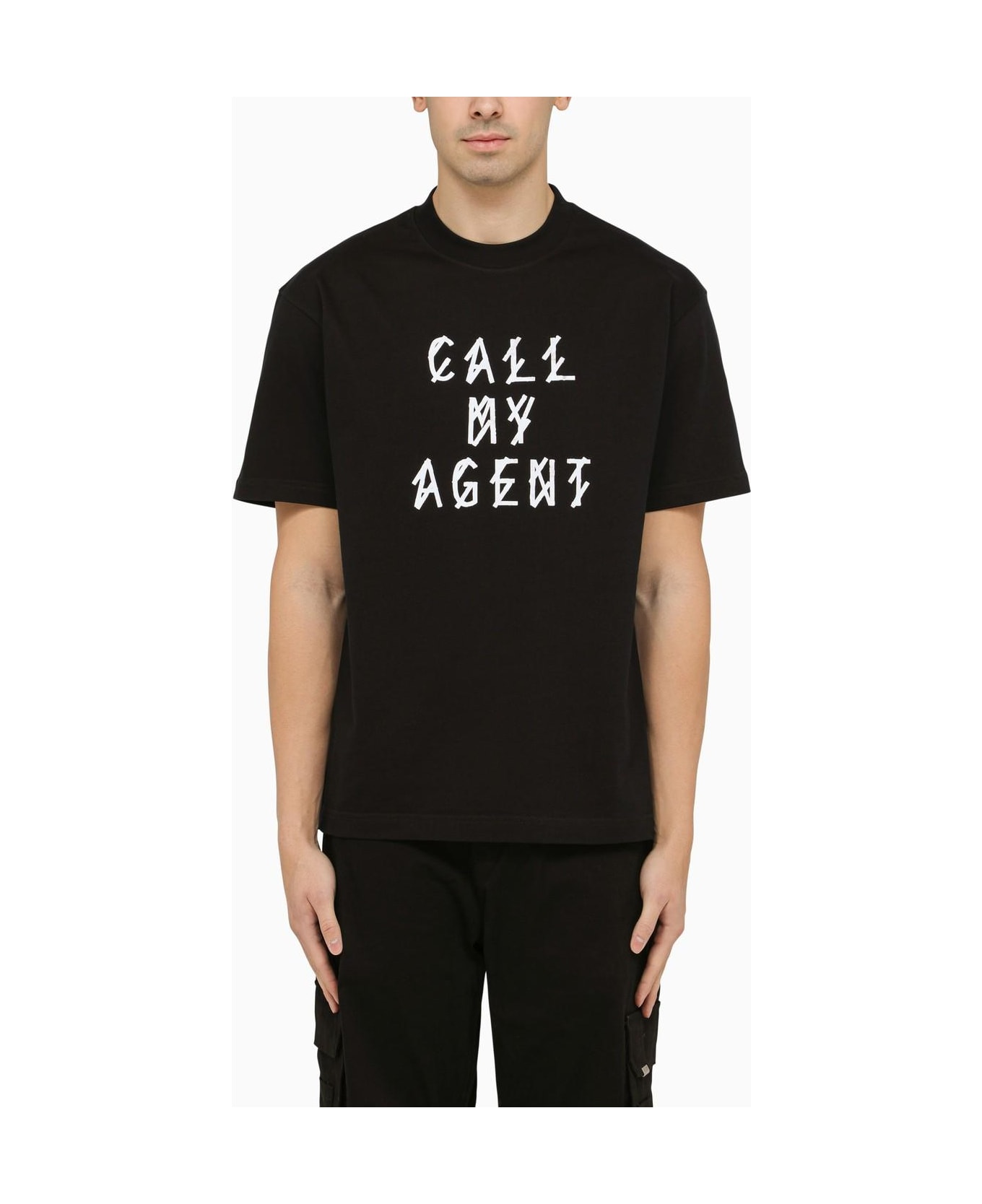44 Label Group Call My Agent T-shirt Black - Black